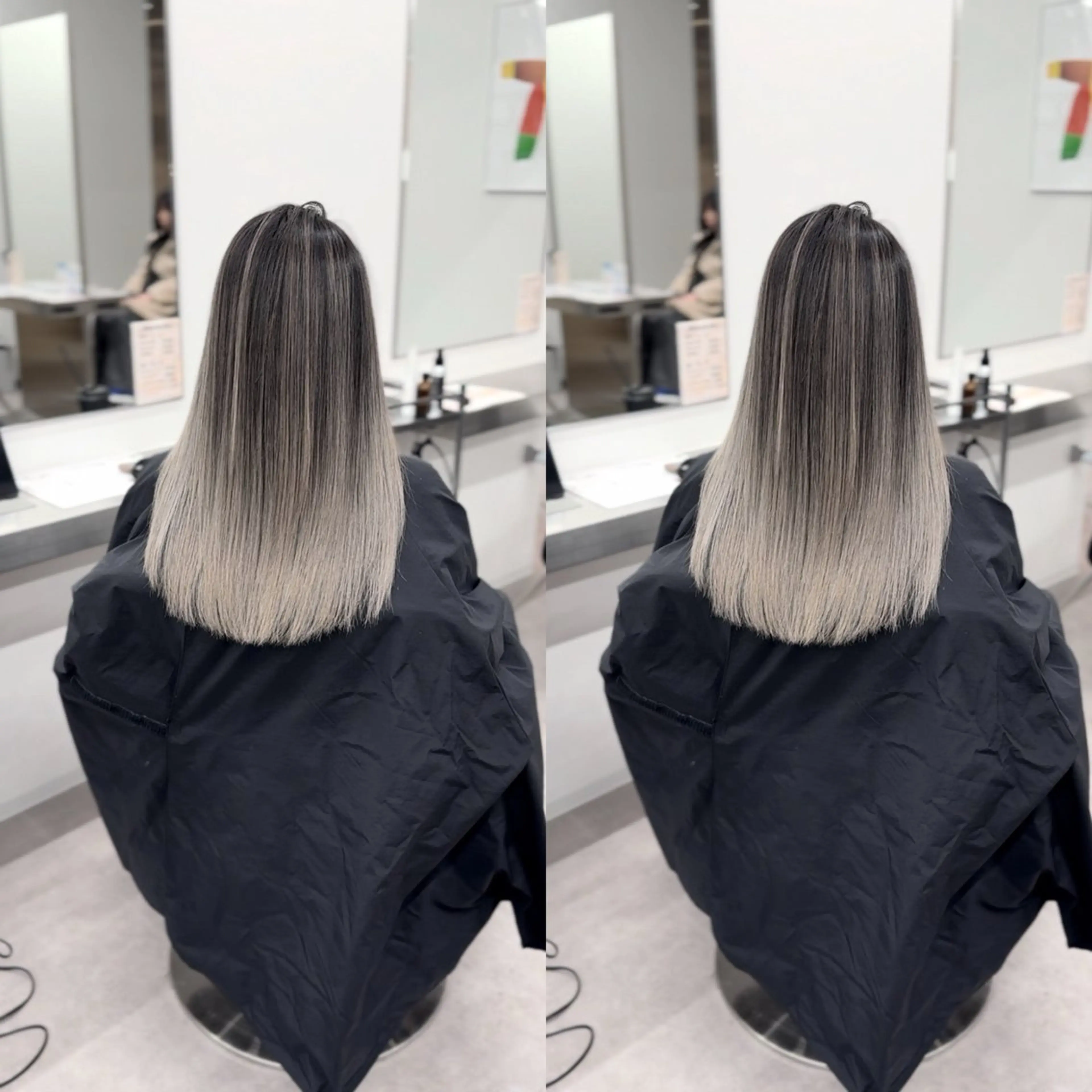 カラー ヘアカラー トリートメント 美髪改善・ 透明感カラー茉央のヘアスタイル