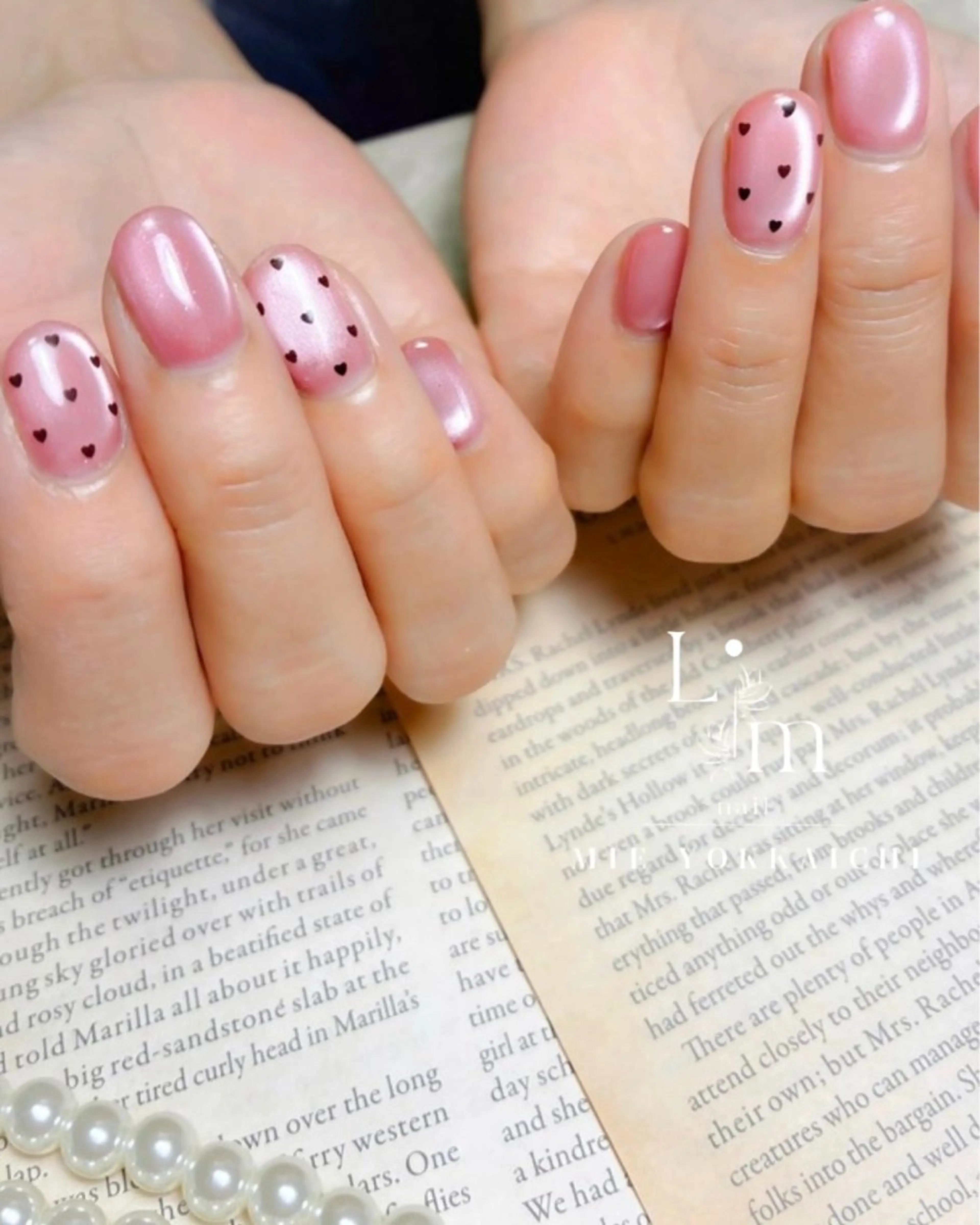 ネイル ドット マグネットネイル シンプルネイル Li.m nail リム ネイルのネイルデザイン