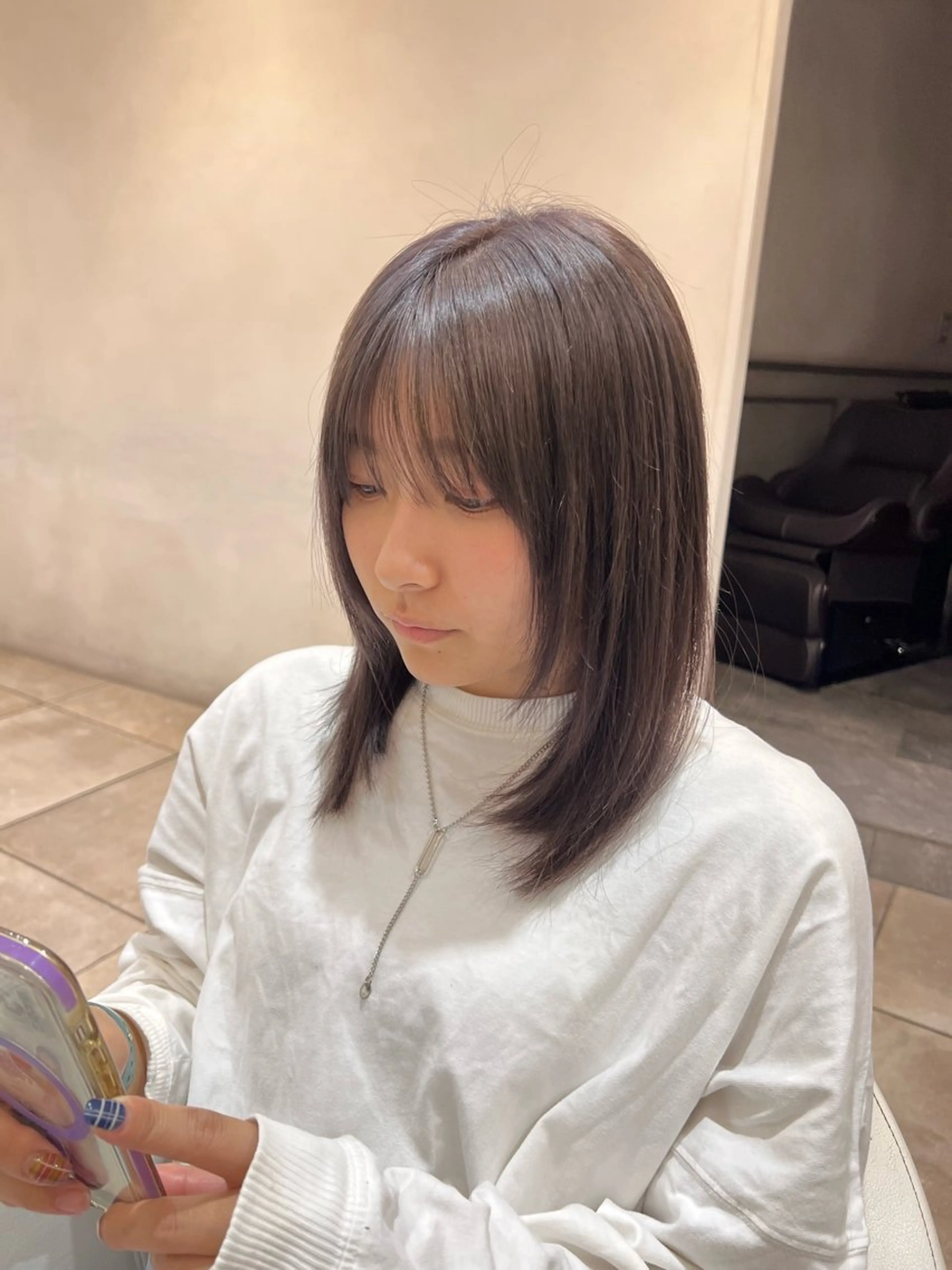 ミディアム カラー 透明感カラー 🪡ｷﾀﾊﾗ　ｶﾅのヘアスタイル