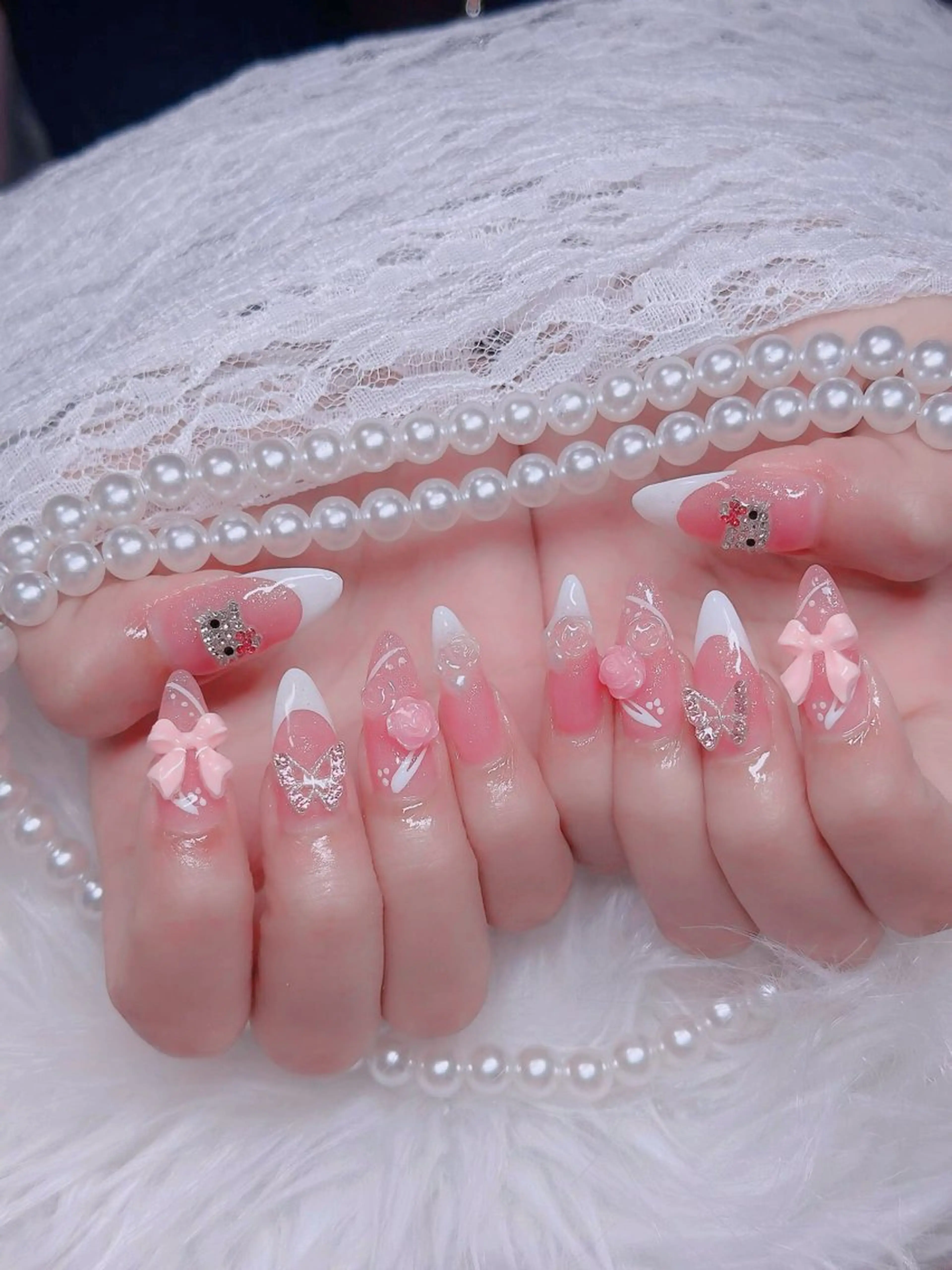 ネイル アートネイル 成人式 ジェルネイル ニュアンスネイル 夏ネイル ハンドネイル H.baby Nai Salon所属・neco H.babynailのネイルデザイン