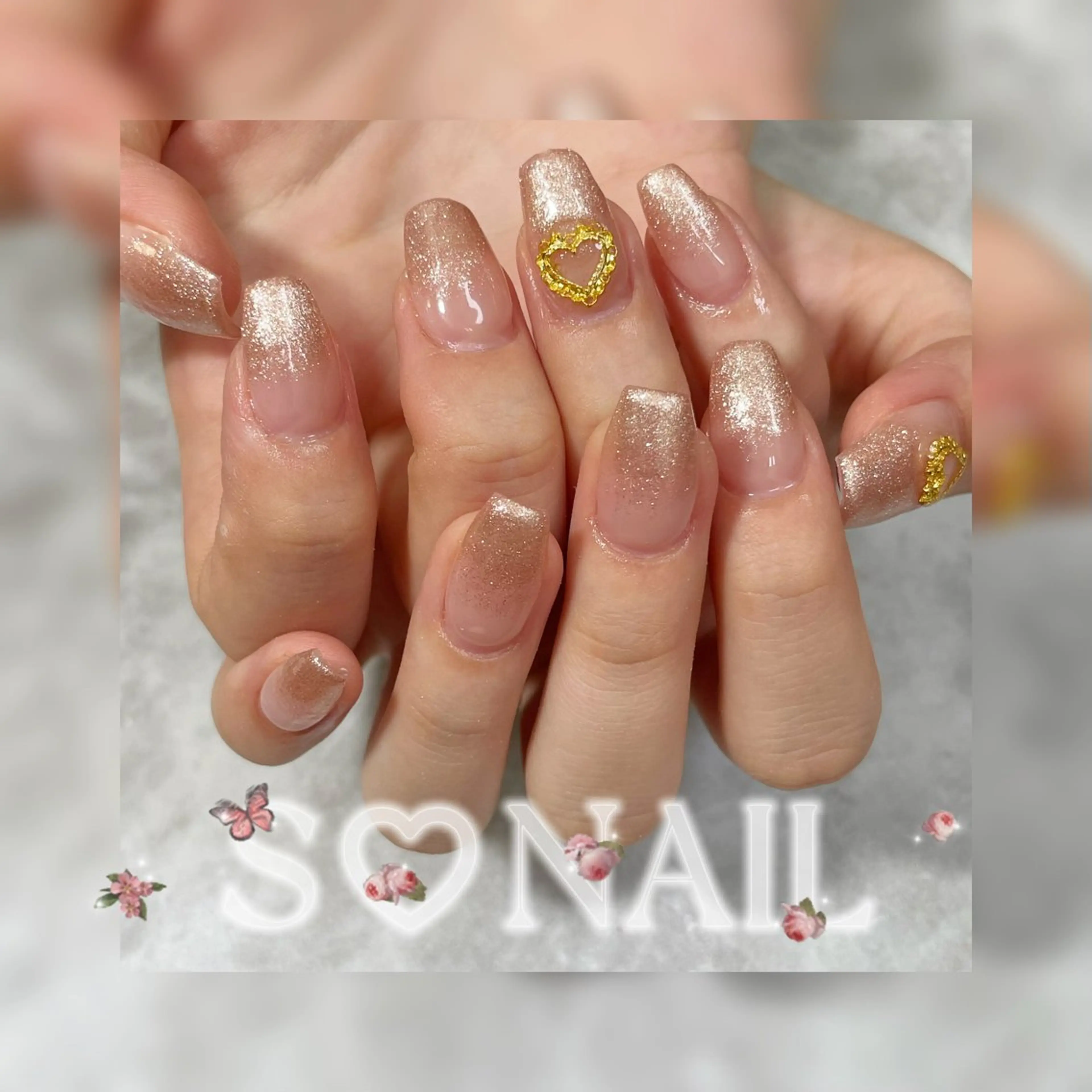 ネイル マグネットネイル 持ち込み ハンドネイル S♡NAIL所属・S.NAIL Suuのネイルデザイン