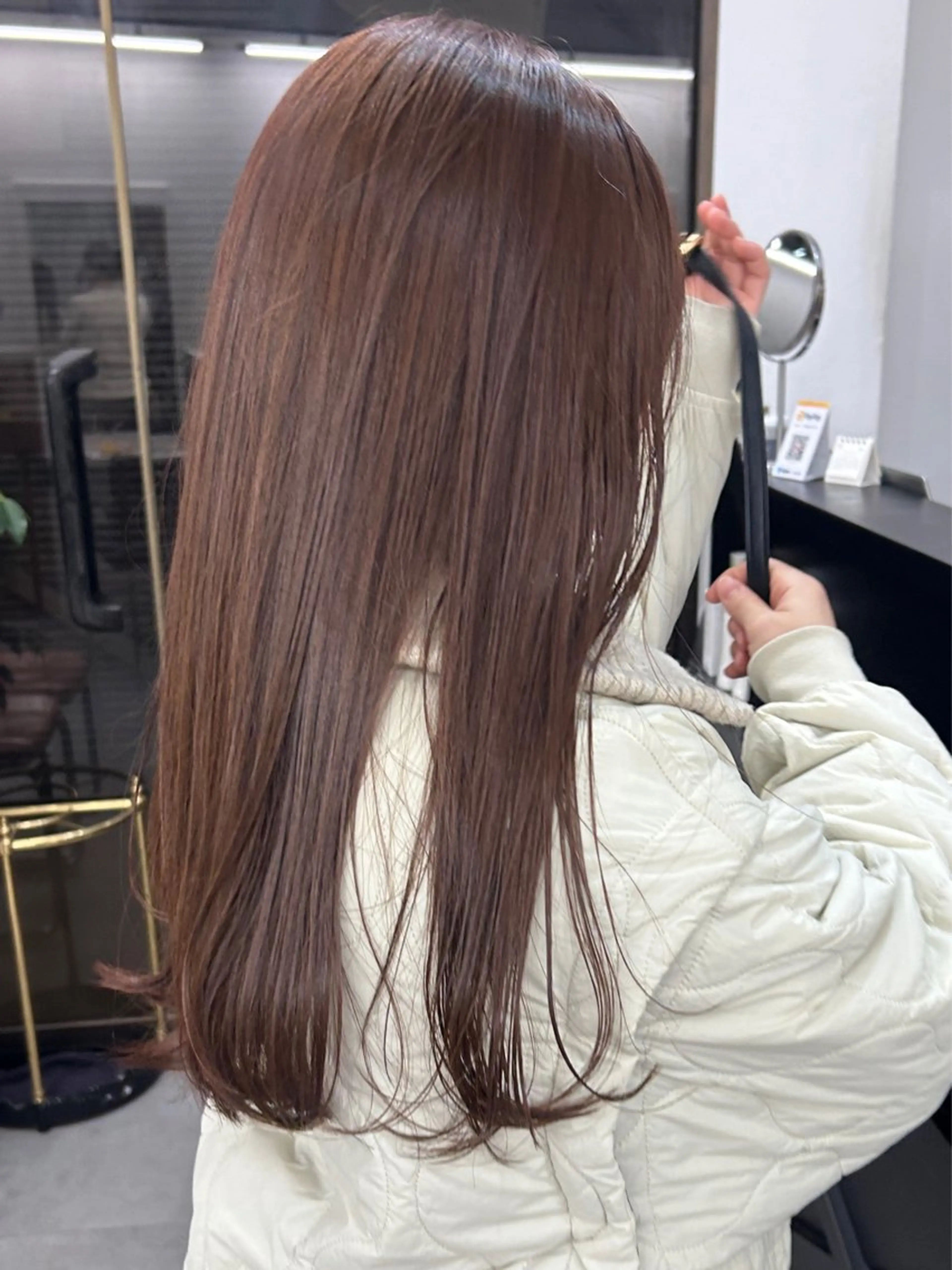 ロング カラー カット ヘアカラー トリートメント レイヤーボブ/ 艶カラー/サナ🌼のヘアスタイル