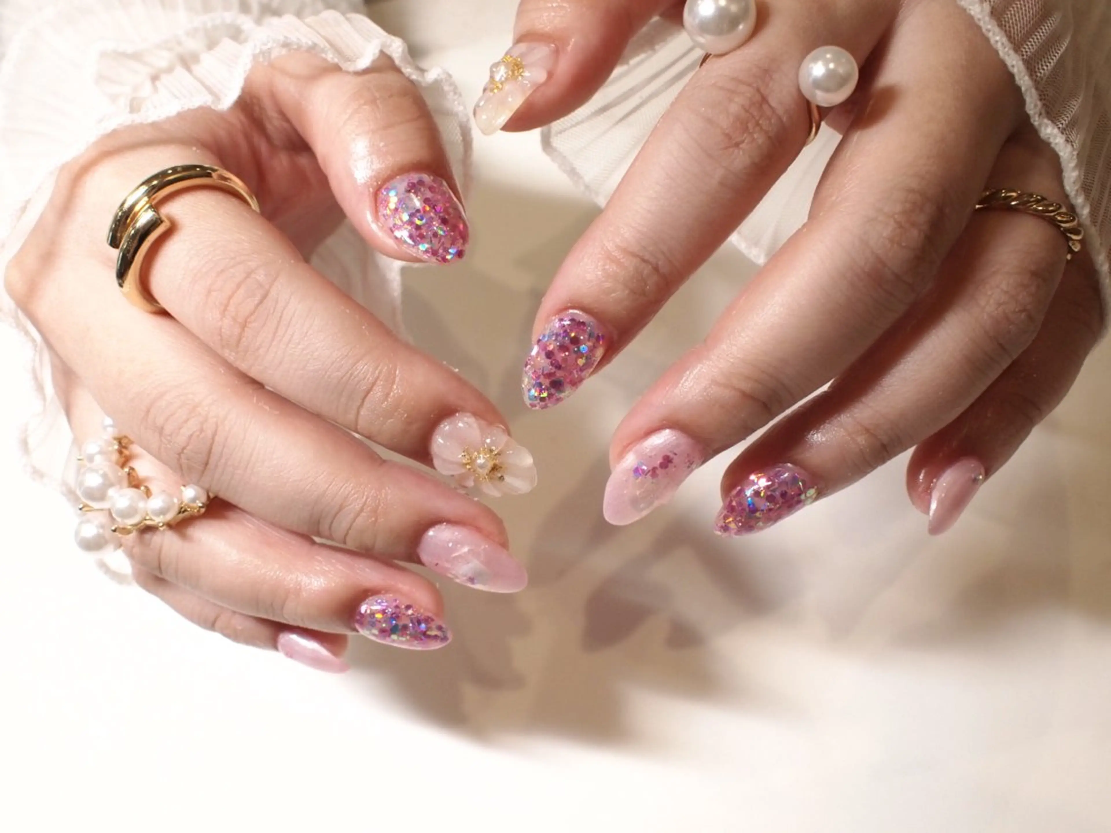 ネイル ぷっくりネイル 春ネイル 【ＯＲＧＡＮ】 nailのネイルデザイン