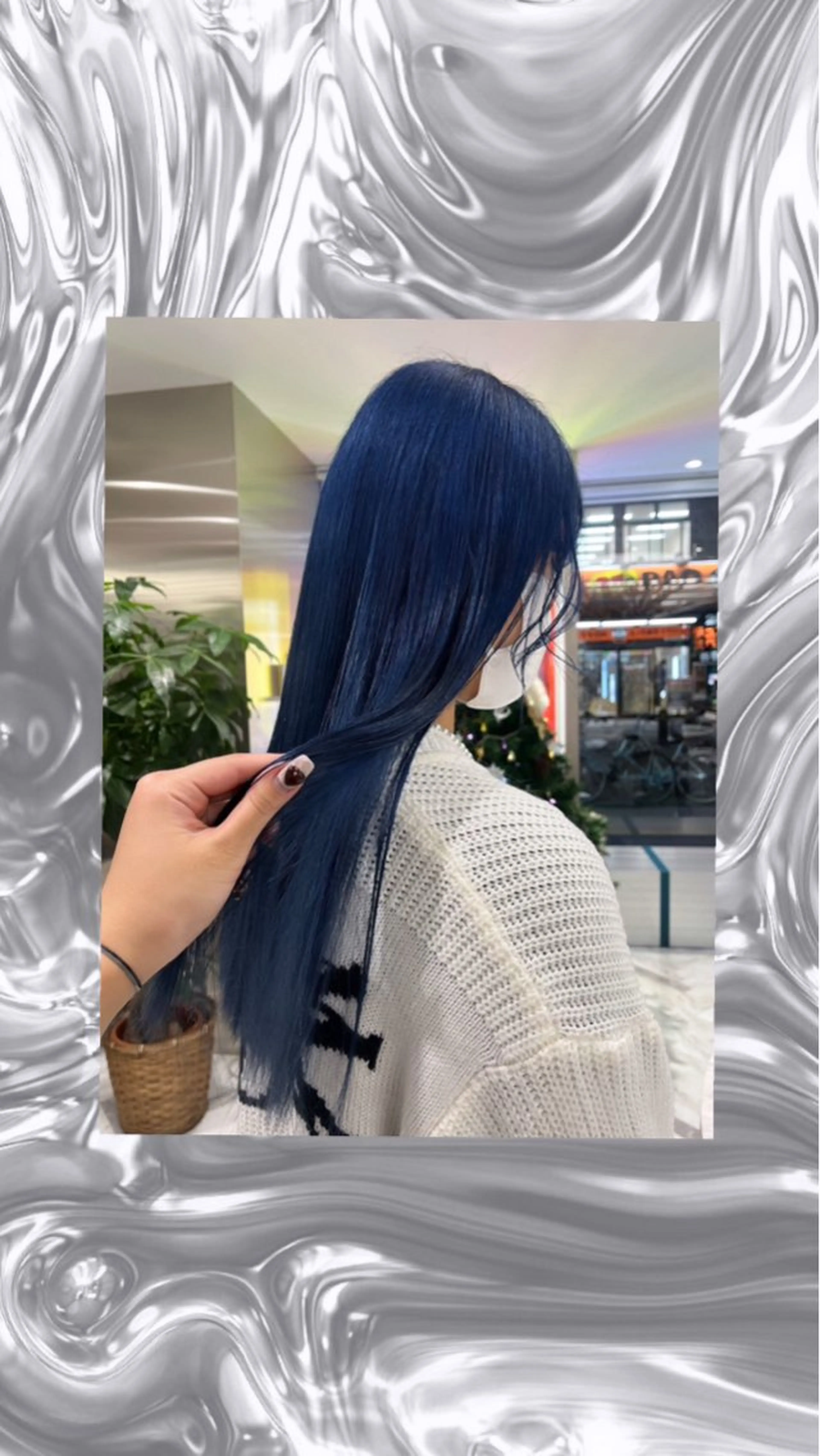 ロング カット ヘアカラー 🩵yuribou ／カラー／メンズ🩵のマツエク・マツパデザイン