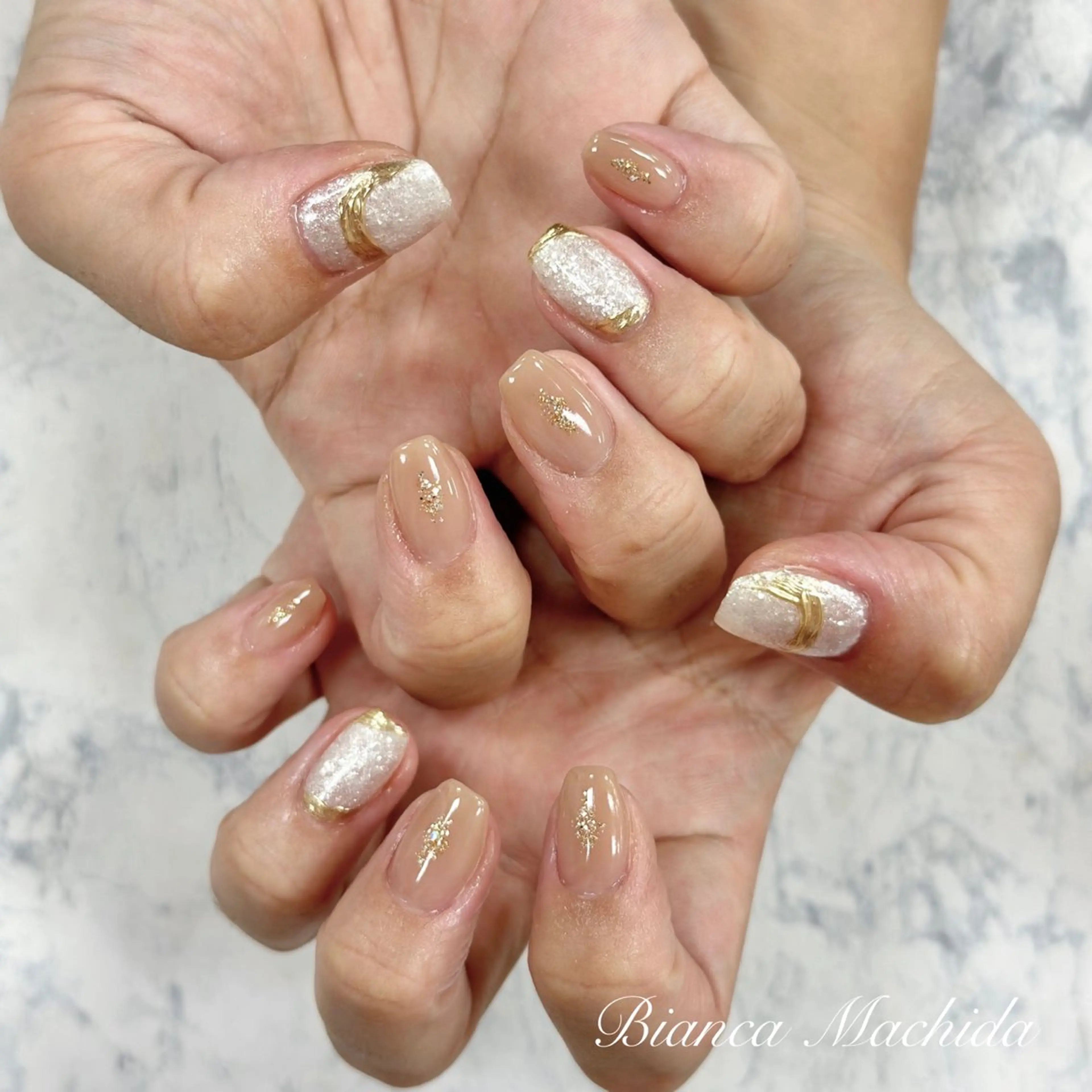 ネイル ハンドネイル Bianca👼🏻 OIKAWAのネイルデザイン