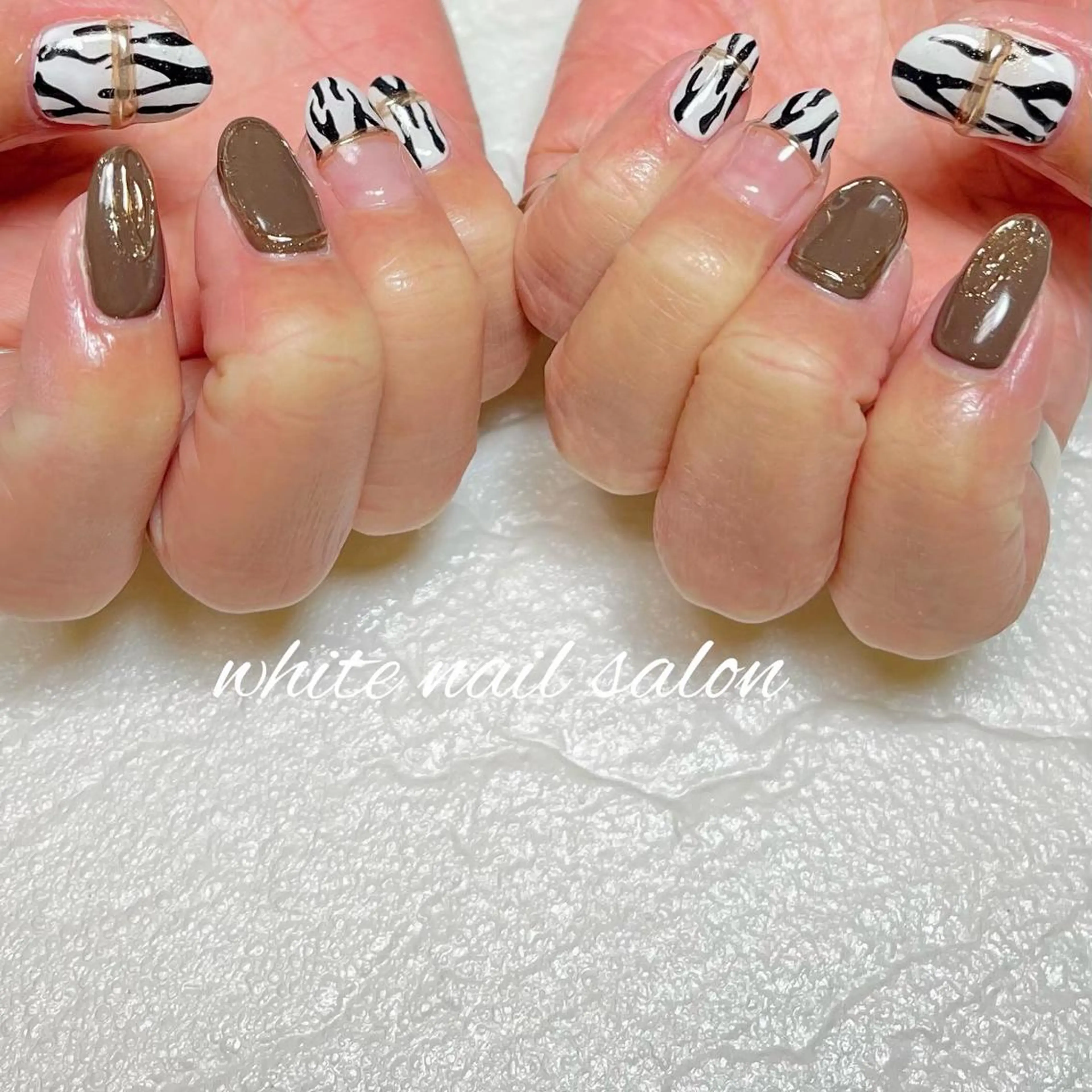 ネイル フットネイル ジェルネイル ハードジェル ラメ(グリッター) 持ち込み ハンドネイル white nail salonのネイルデザイン