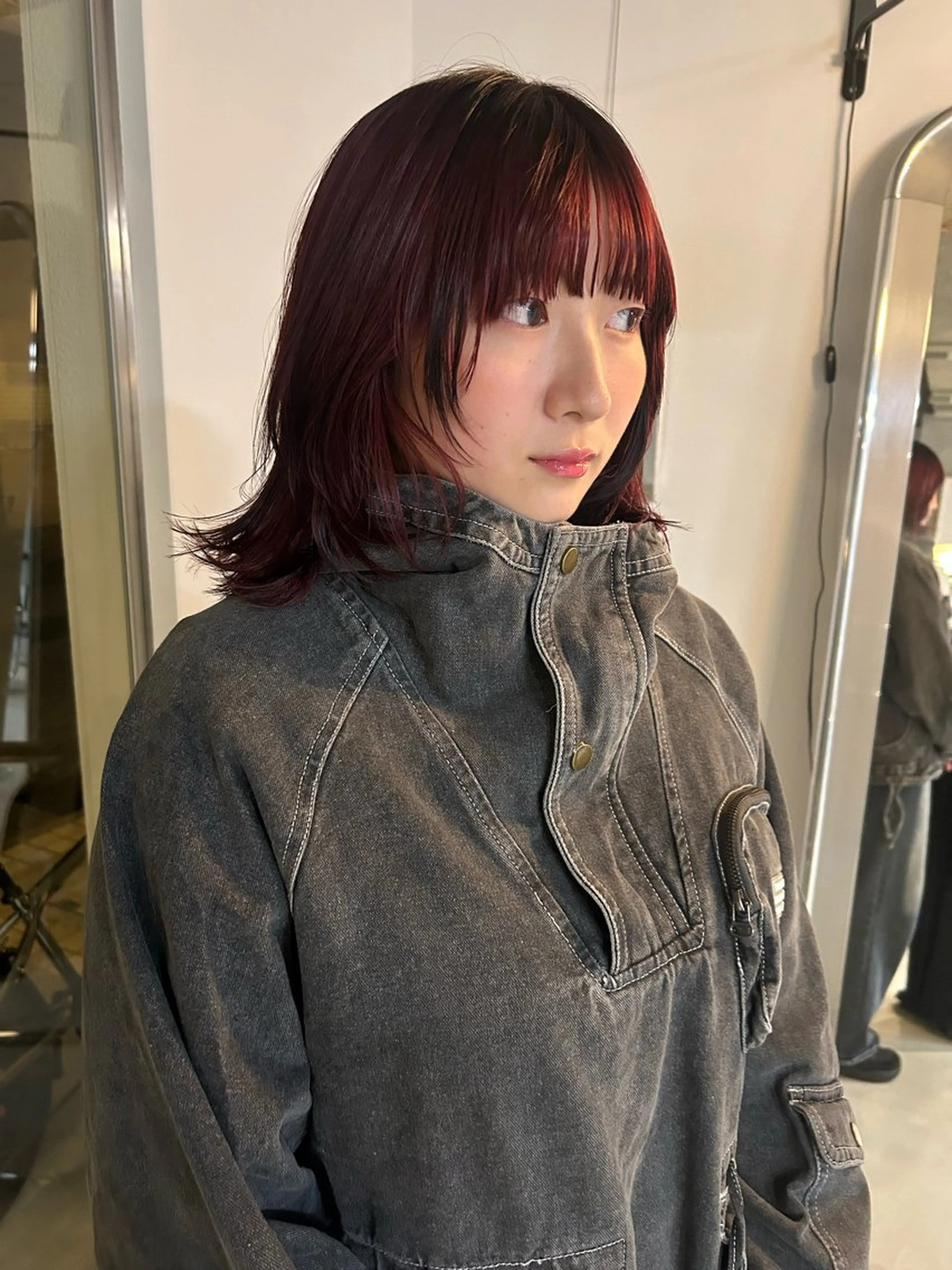 ミディアム Alter所属・layer/透明感 ハイトーン/kanaのヘアスタイル