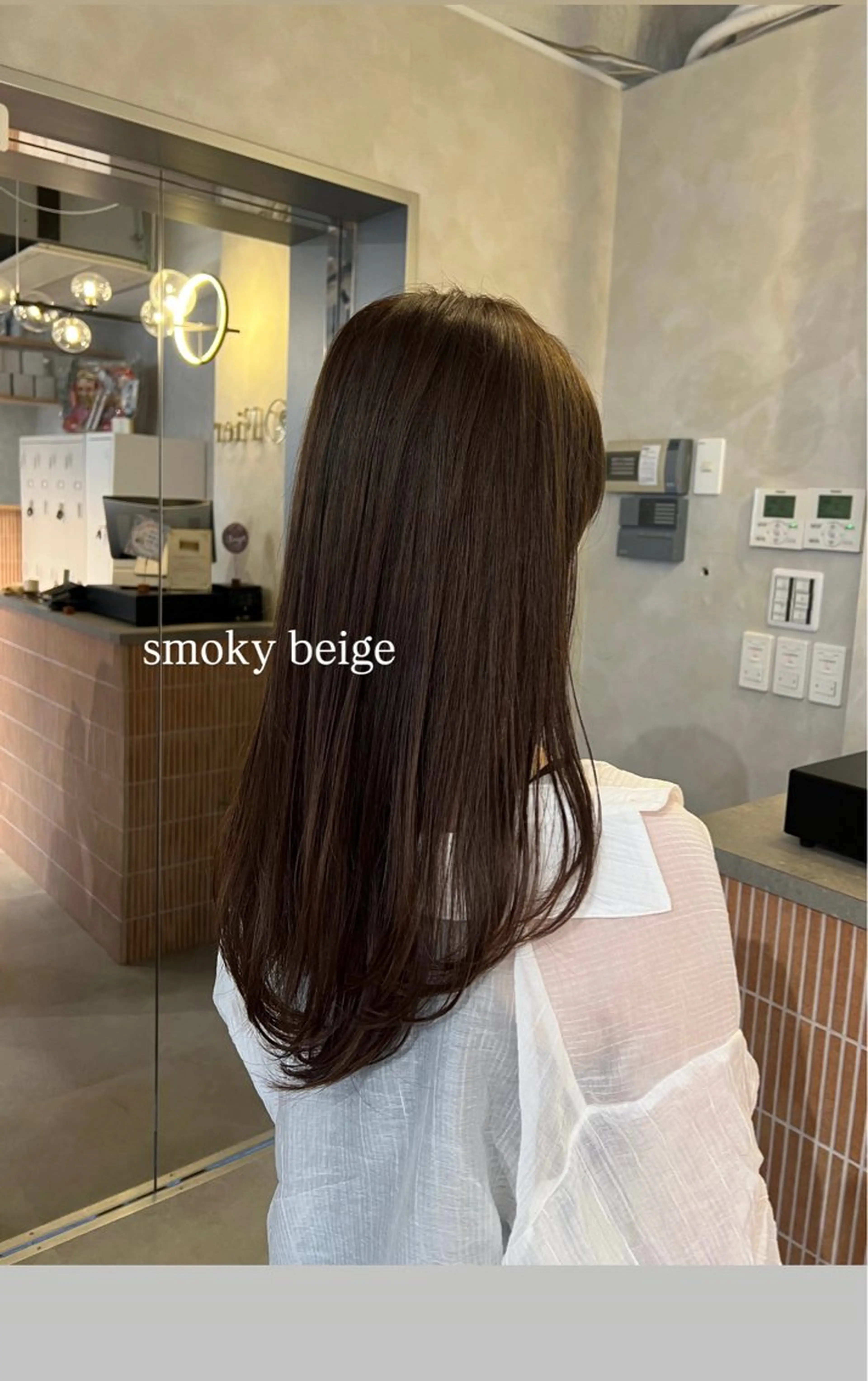 ロング カラー ベージュカラー レイヤーカット カット ヘアカラー 梅田/顔周りカット /ボブ/RINKAのヘアスタイル
