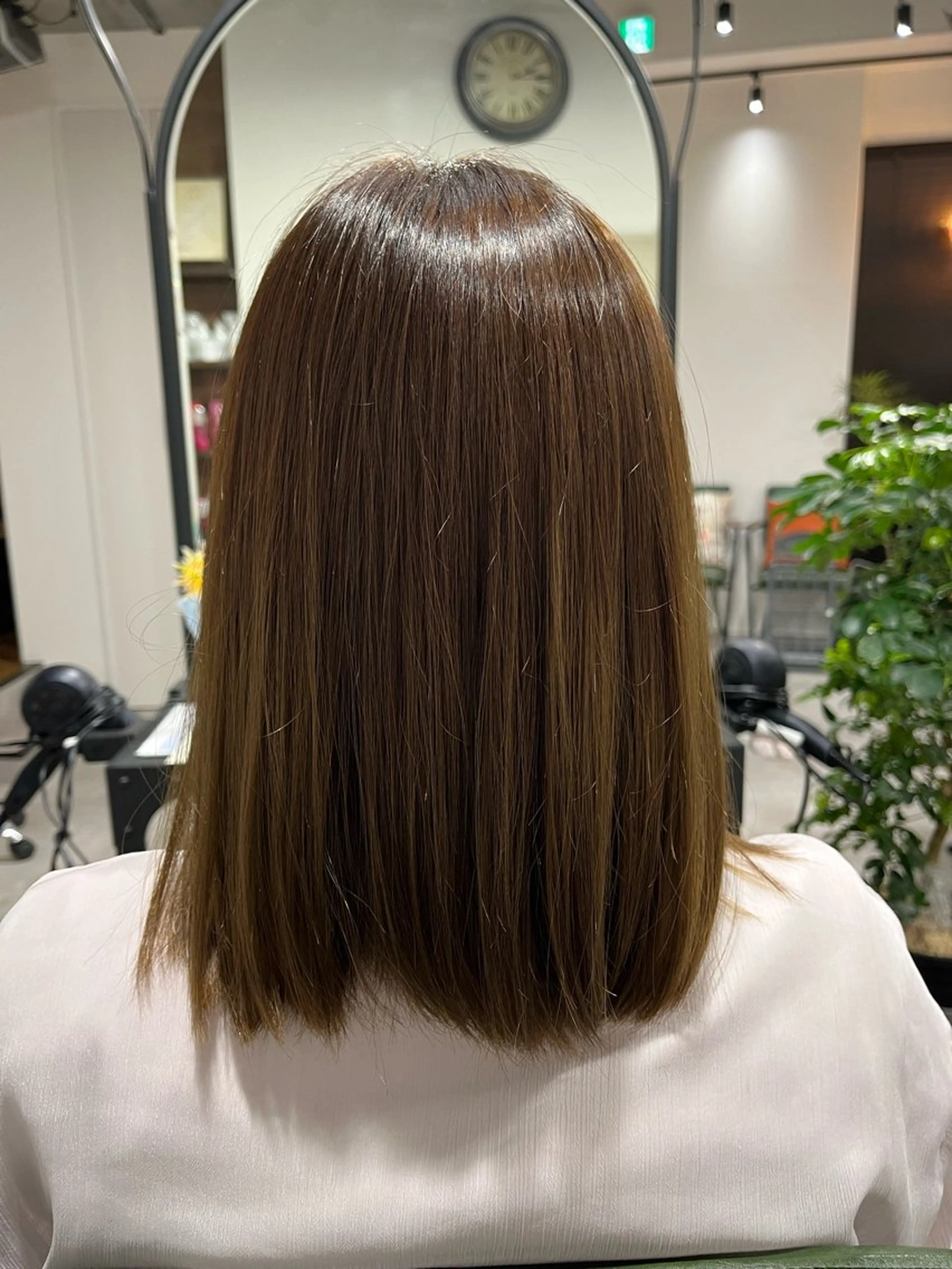 ミディアム 髪質改善 トリートメント レイヤー/透明感/髪 質改善/メンズ/佐藤のヘアスタイル