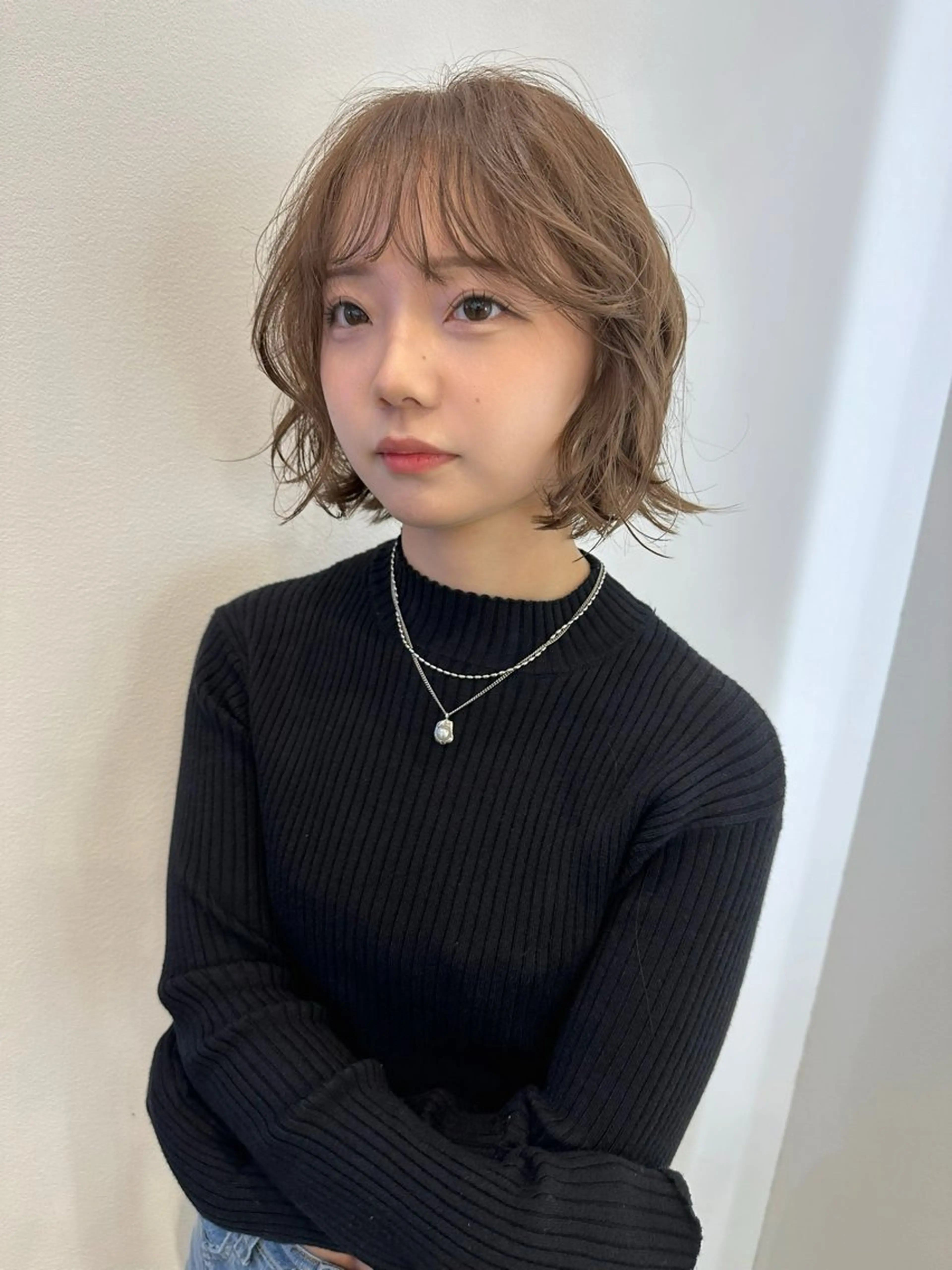 ショート カラー カット ヘアカラー トリートメント 透明感カラー/ボブ misaki °＊のヘアスタイル