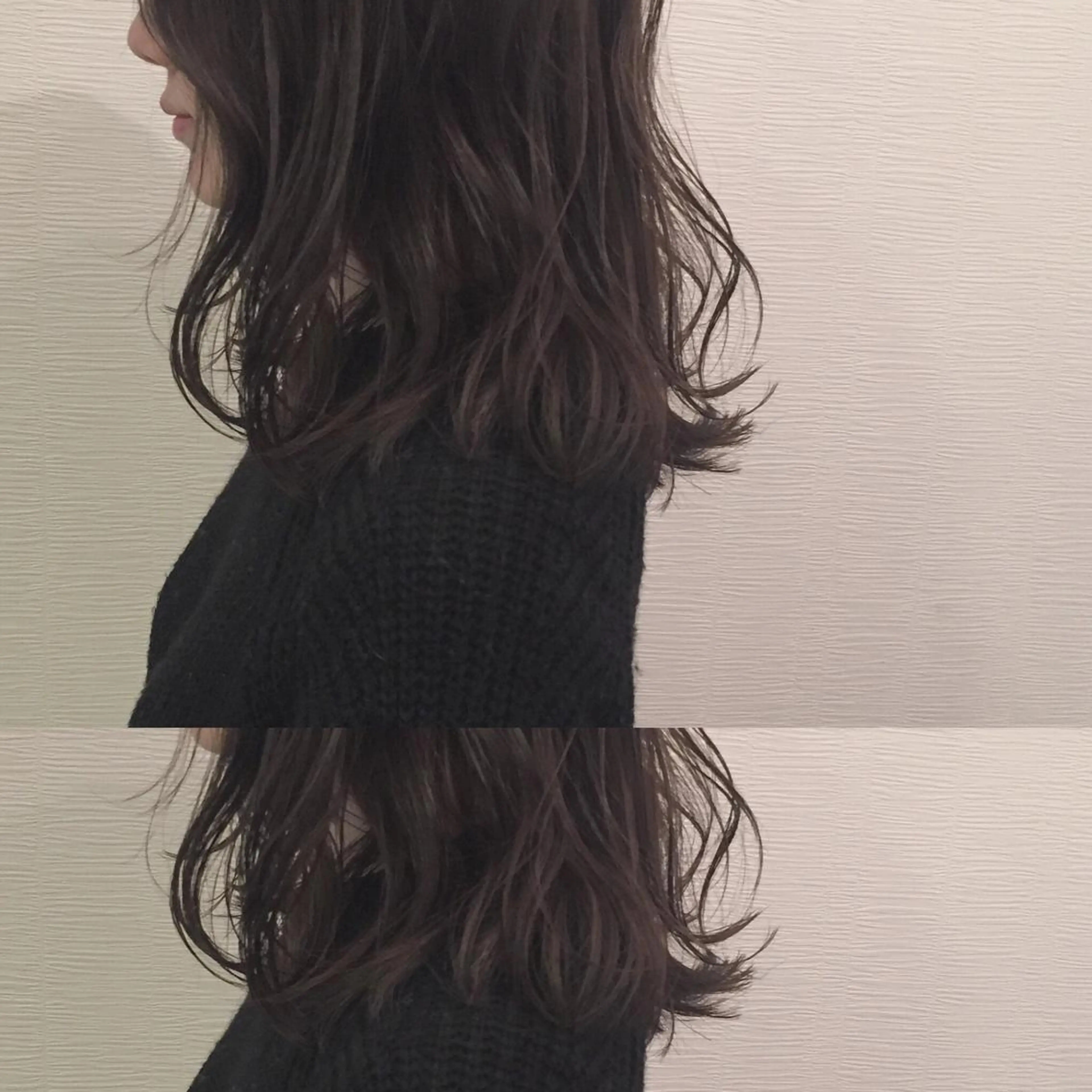 ミディアム カラー ブリーチ グレージュ ハイライトカラー ブリーチなしカラー オレンジ toiro by lien hair atelier所属・池田 真由美のヘアスタイル