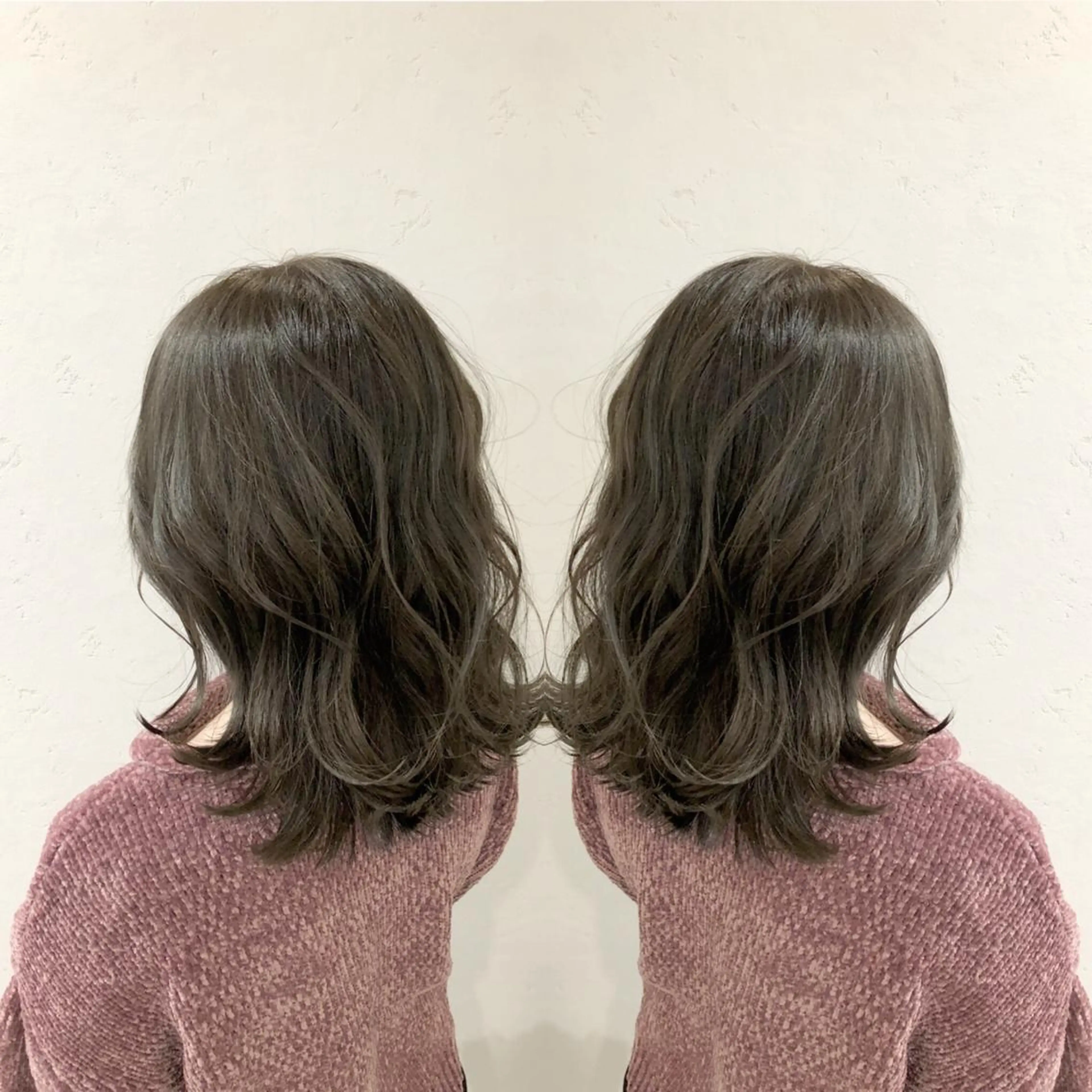 ミディアム カラー ハイライトカラー ハイライト カット ヘアカラー トリートメント 喜多　香織 【Agu 屋島】のヘアスタイル