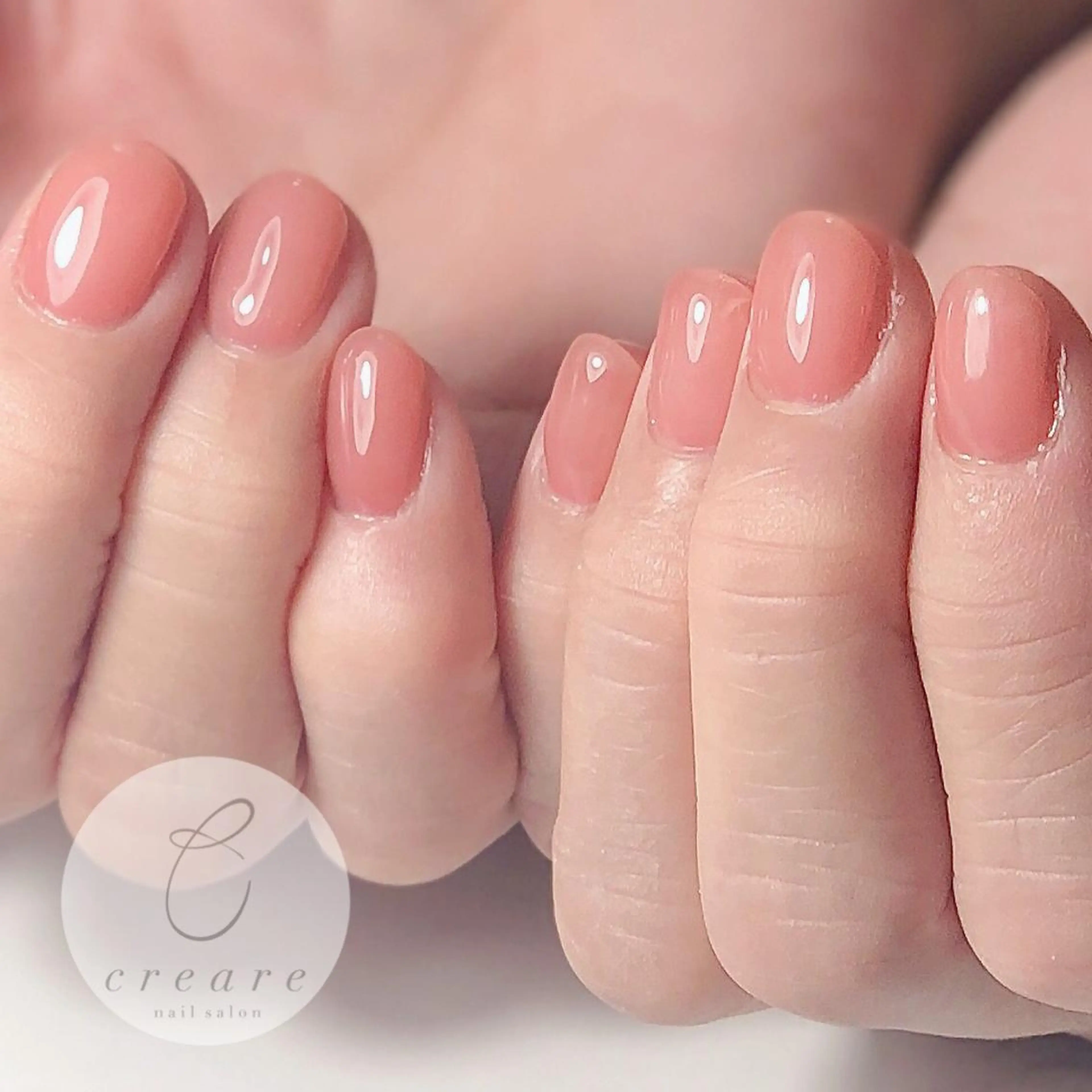 ネイル ジェルネイル オフィスネイル ワンカラーネイル 辻野 和枝のネイルデザイン