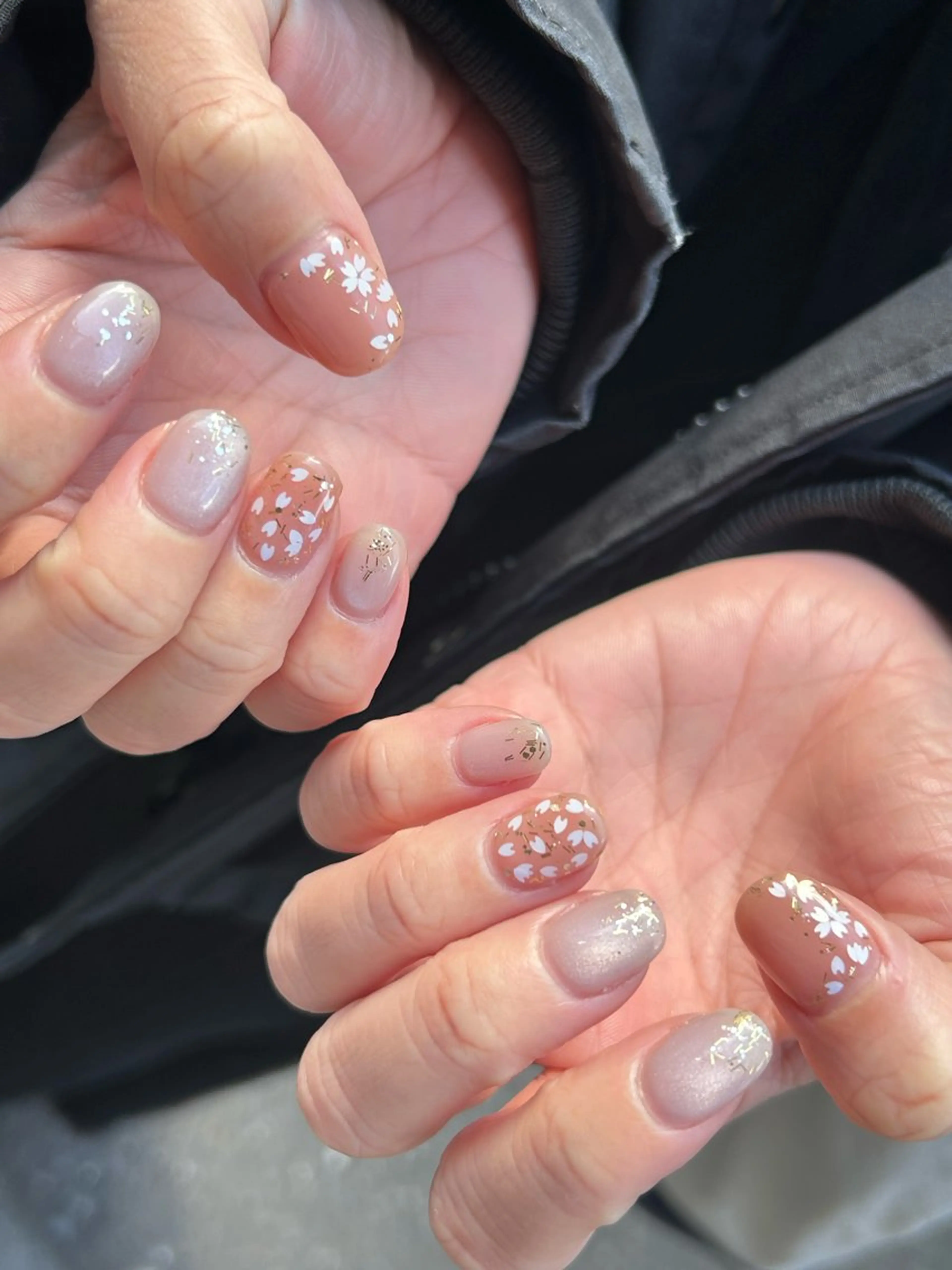 ネイル 入学式 ジェルネイル 卒業式 ショートネイル 春ネイル ハンドネイル nail salon  Aym所属・nail salon Aymのネイルデザイン