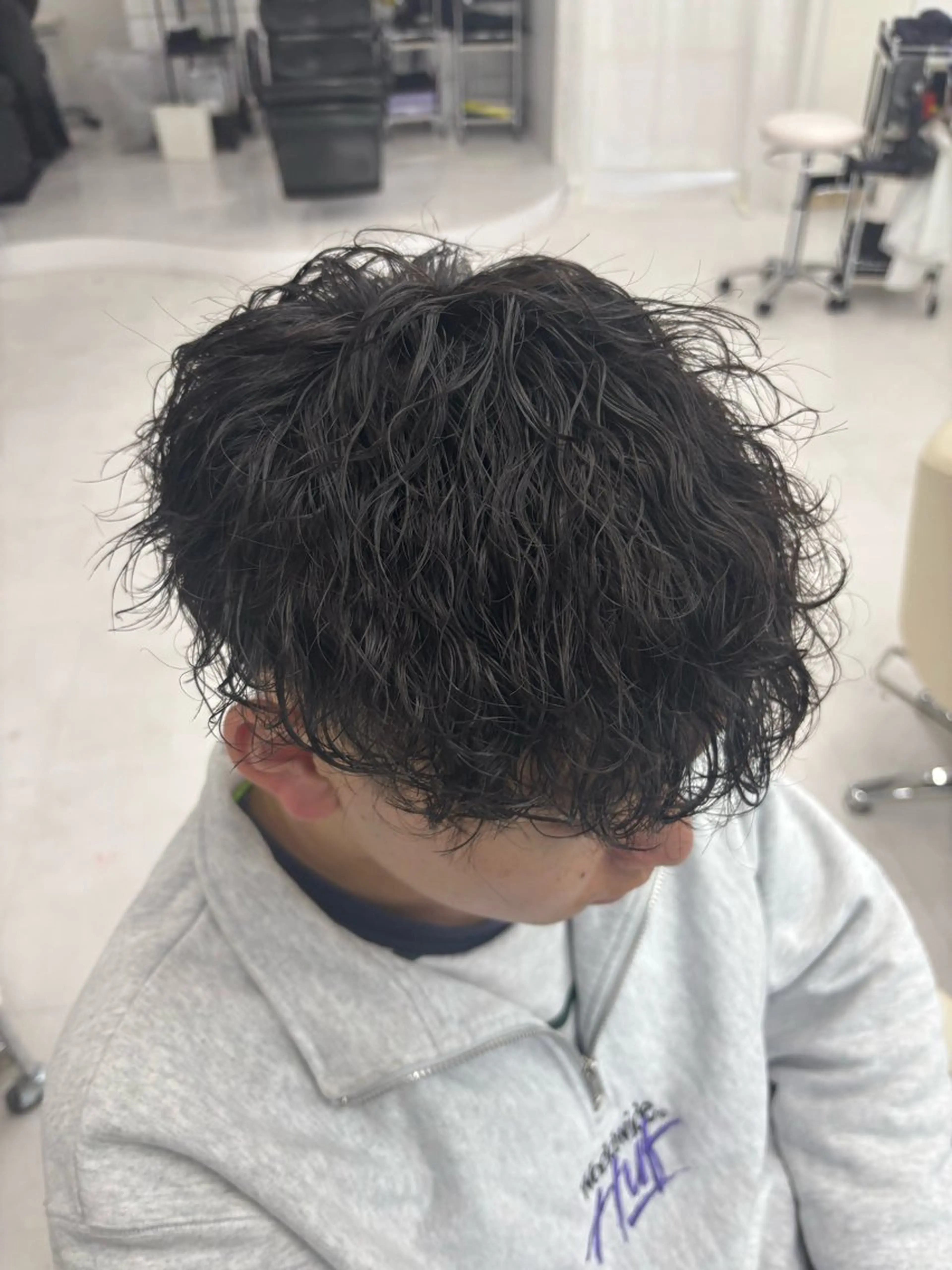 パーマ メンズ カット パーマ パーマ&ブリーチ /飯牟田/GEAR.のヘアスタイル