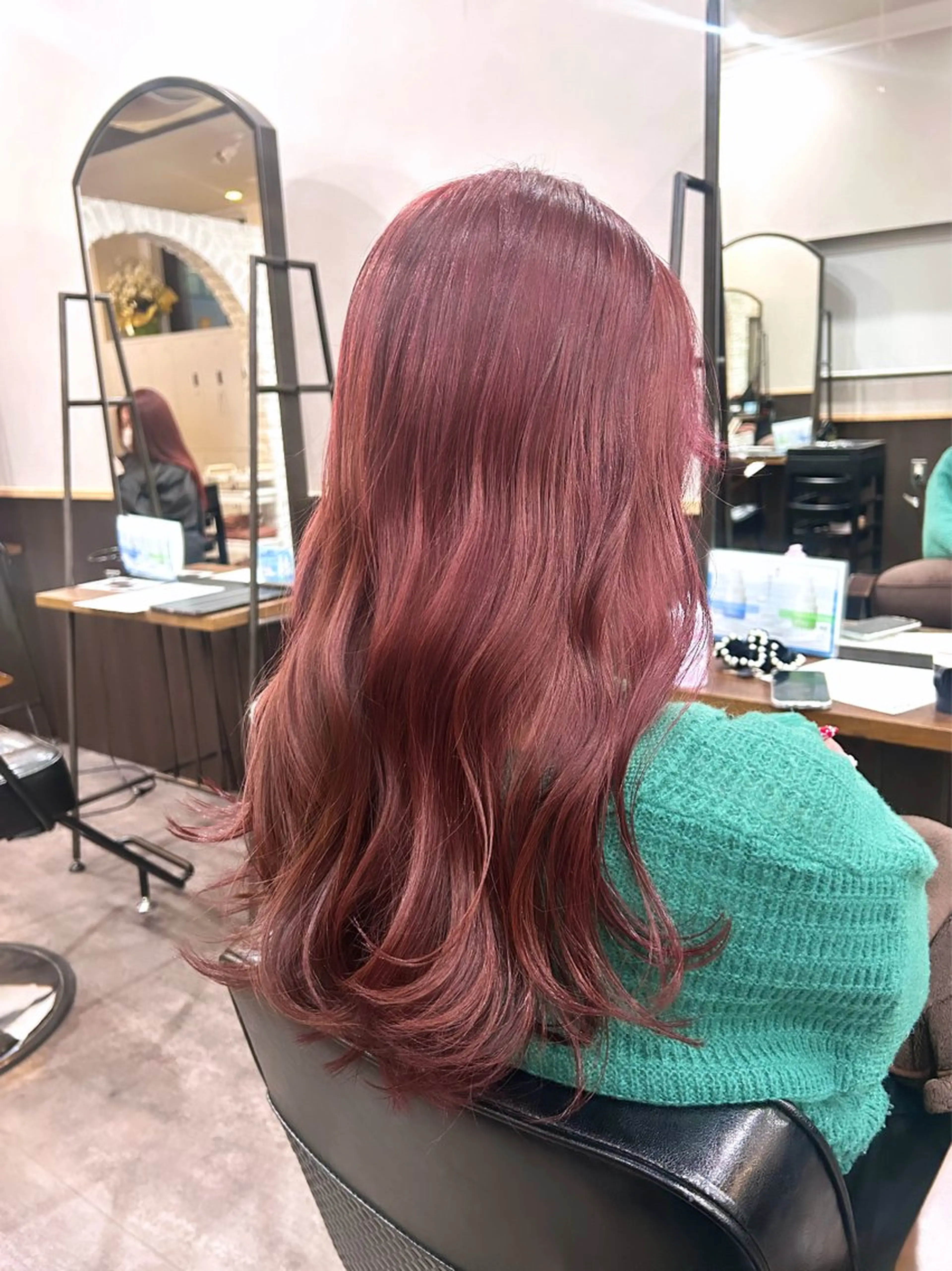ロング カラー カット ヘアカラー 🦄🩵YUNA 🩵🦄のヘアスタイル