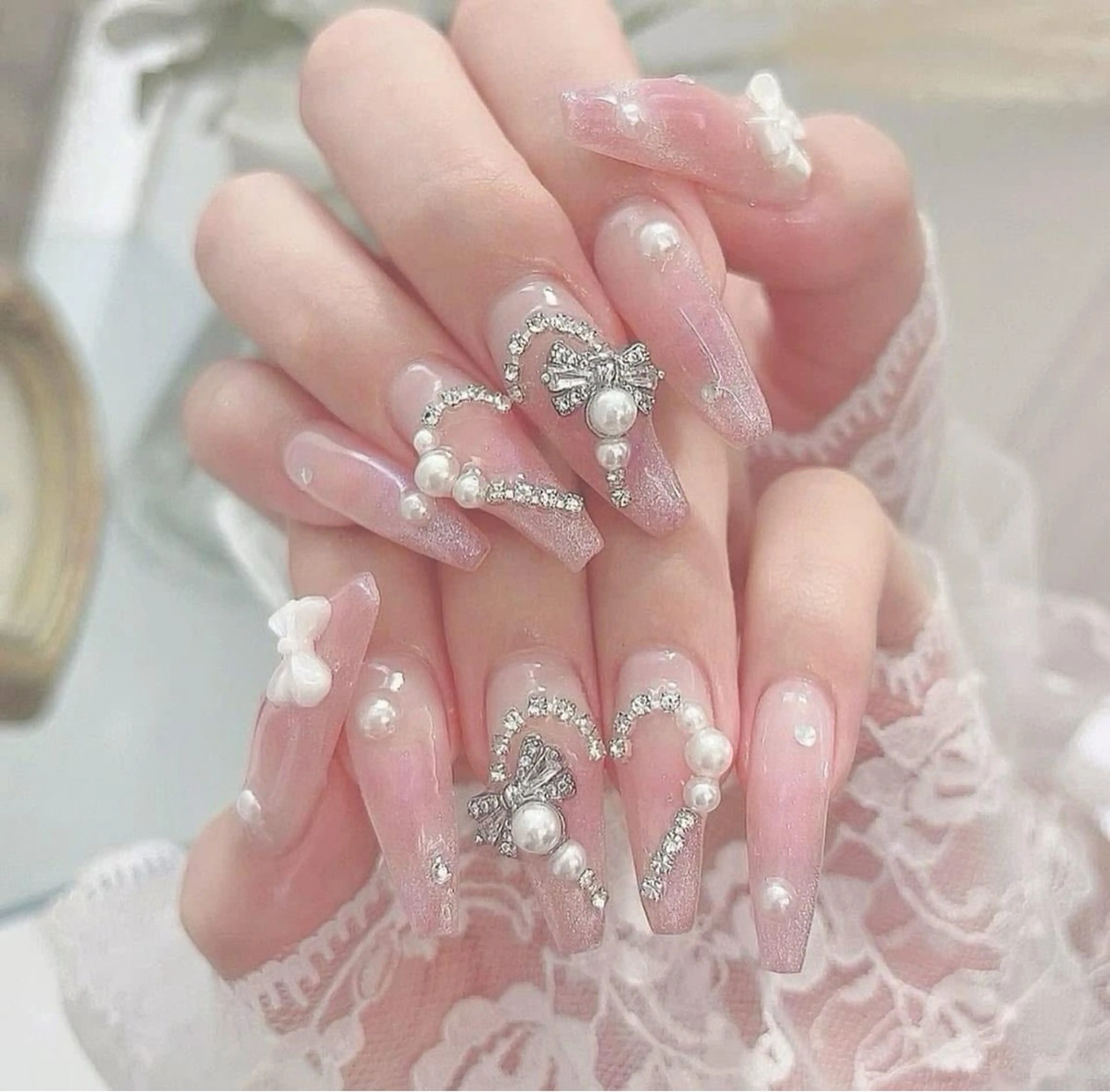 ネイル チークネイル ジェルネイル パラジェル スカルプネイル 春ネイル ハンドネイル MOCHI NAIL 川越東口のネイルデザイン