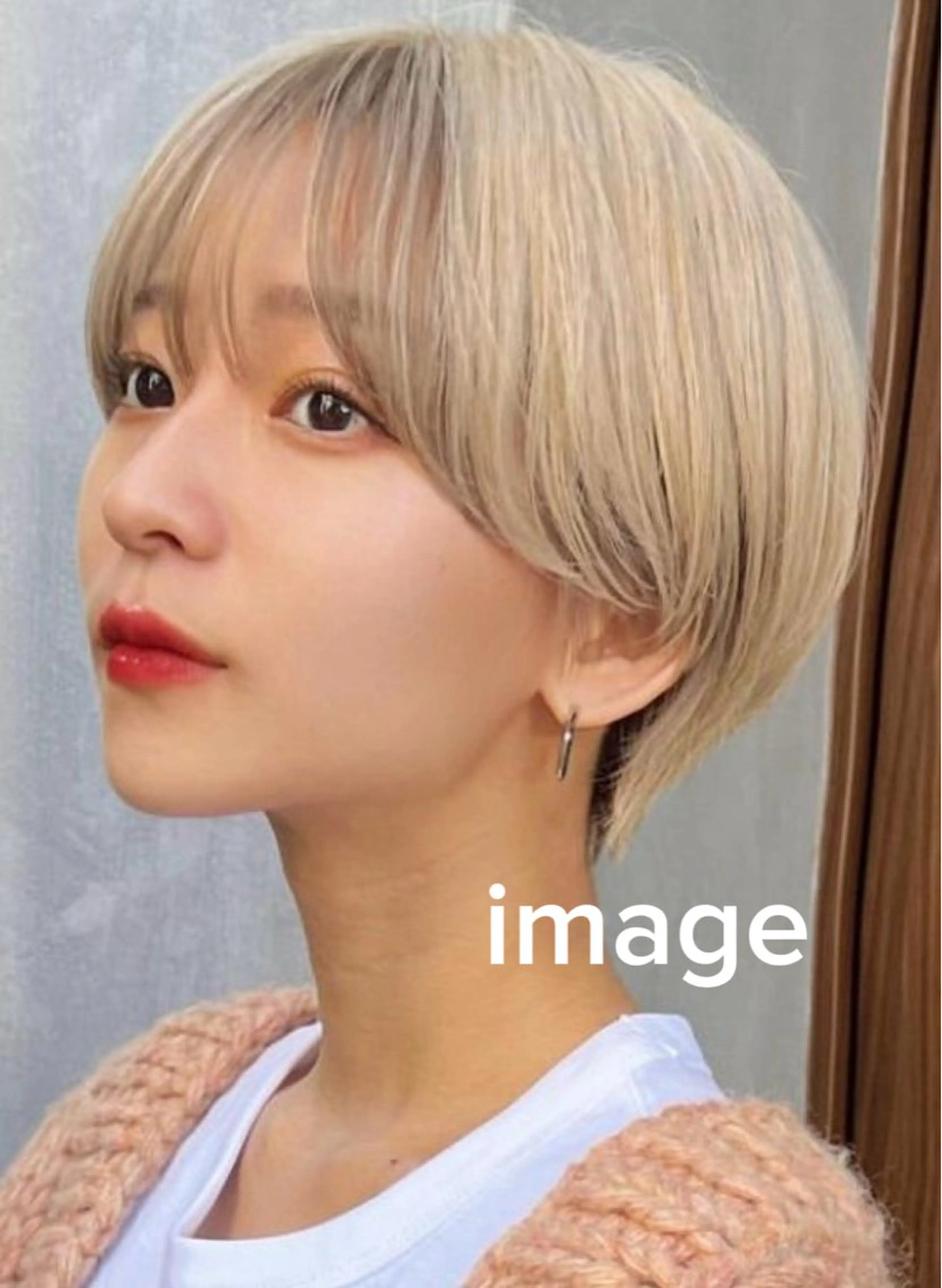 ショート 韓国ヘア/ハイトーン RYUSEIのヘアスタイル