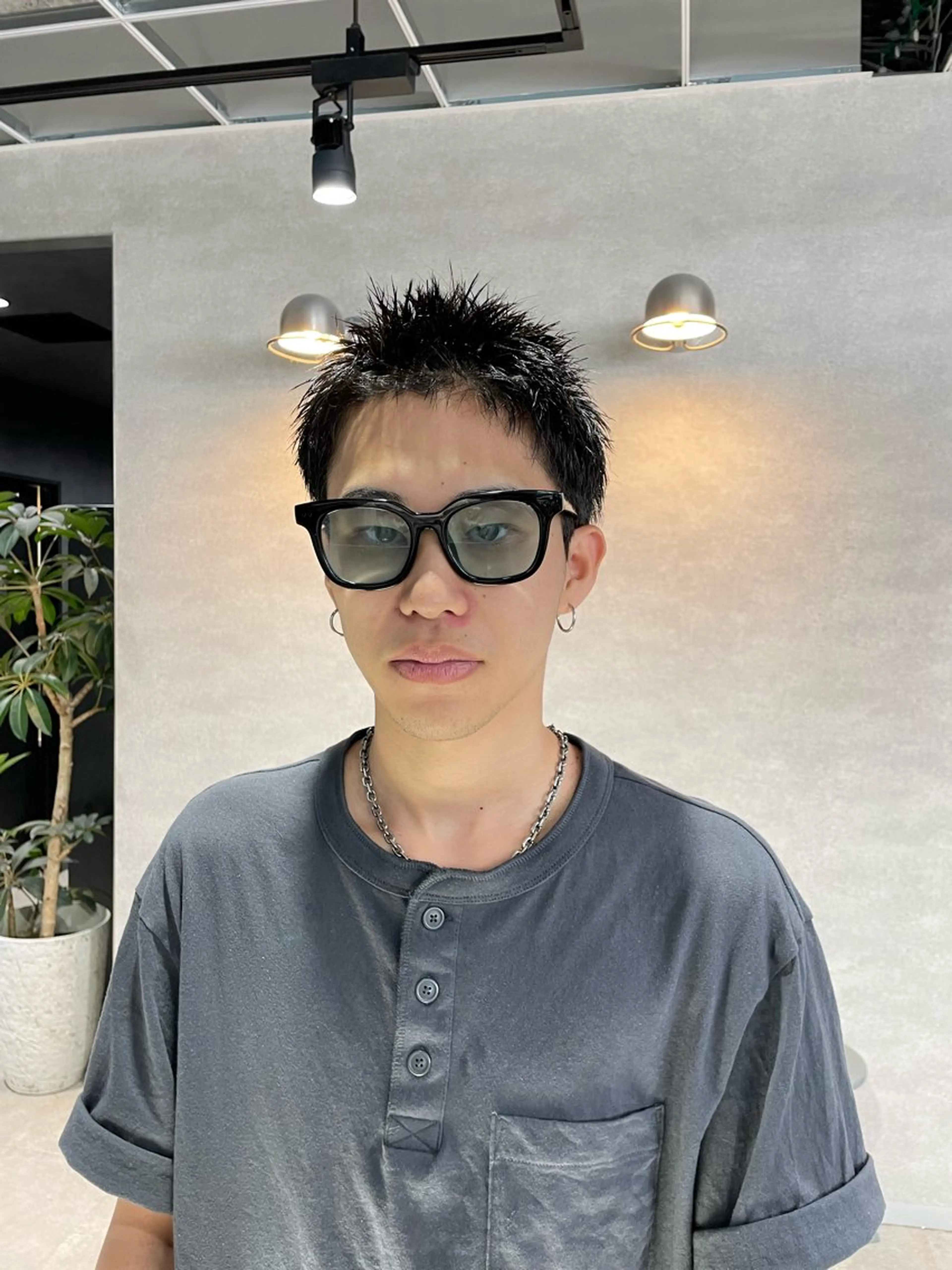 ショート メンズ スパイキーショート ショートヘア カット 垢抜けハイトーン☀/ 笑顔の美容師/しゅんのヘアスタイル