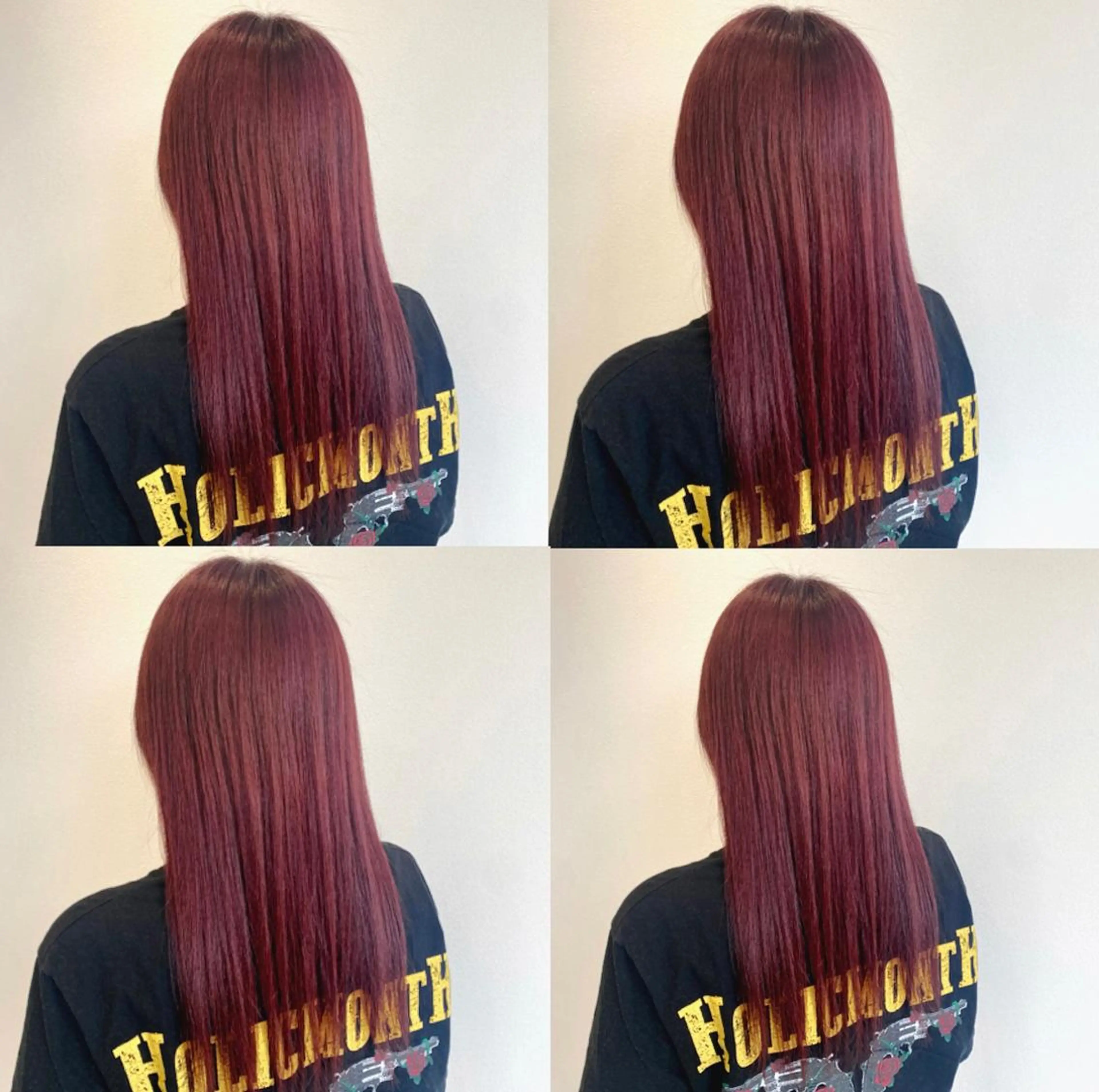 ロング カラー ピンクカラー ローズカラー 💘韓国カラー💘 クルミのヘアスタイル