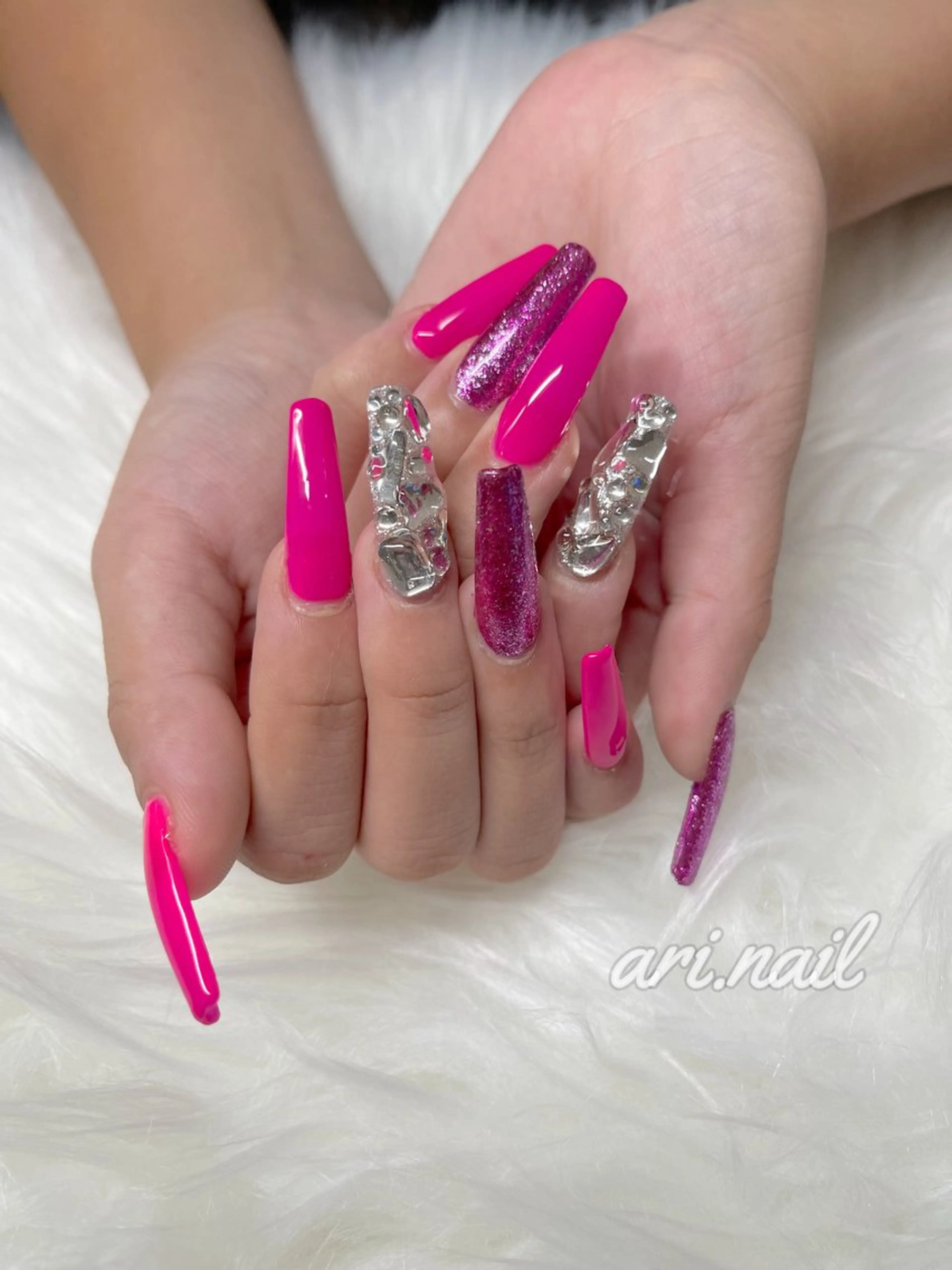 ネイル 長さ出し ari. nailのネイルデザイン
