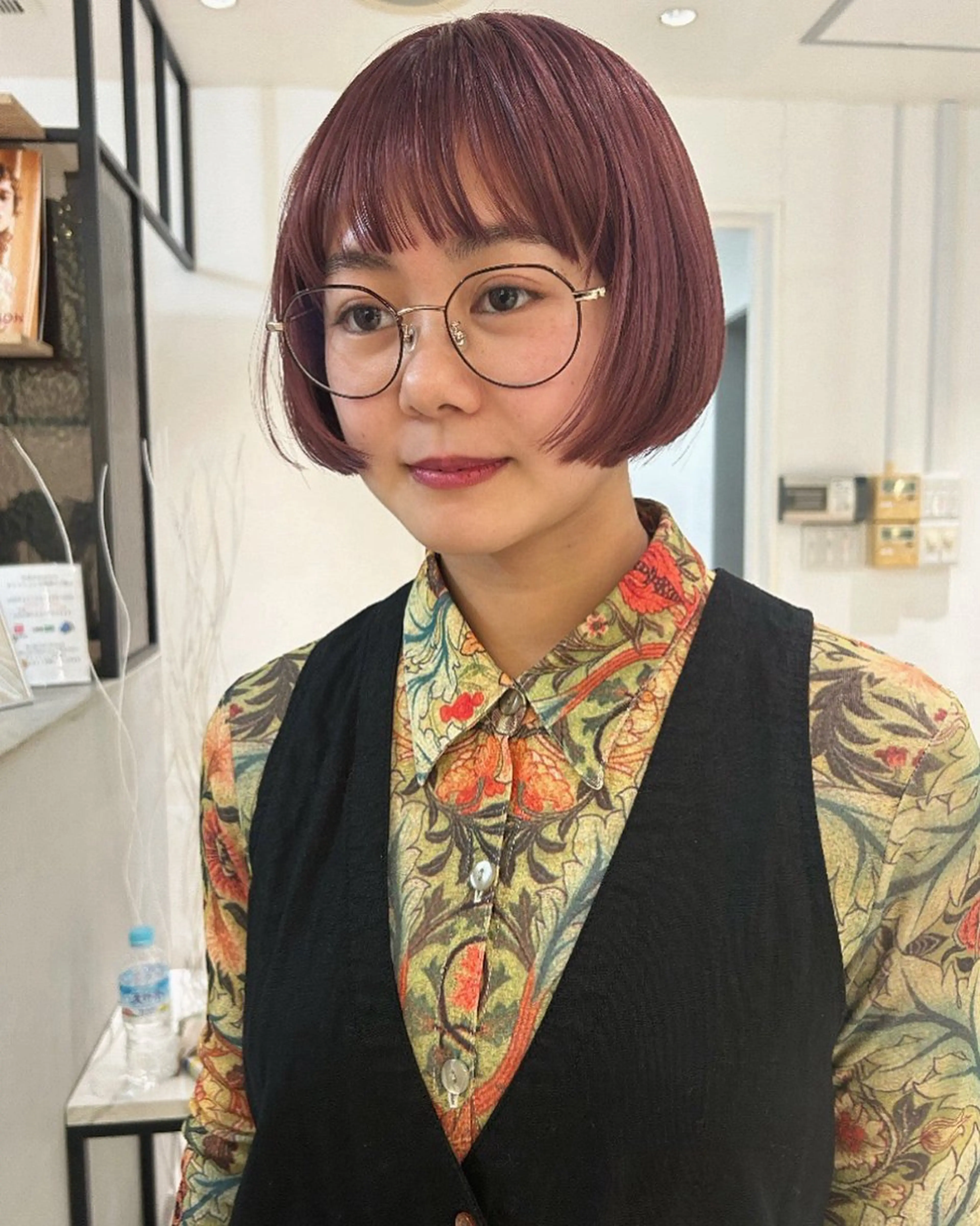 ショート カラー ダブルカラー ピンクカラー ボブ カット ヘアカラー トリートメント Loom.所属・村上雅人 ナチュラルモードのヘアスタイル