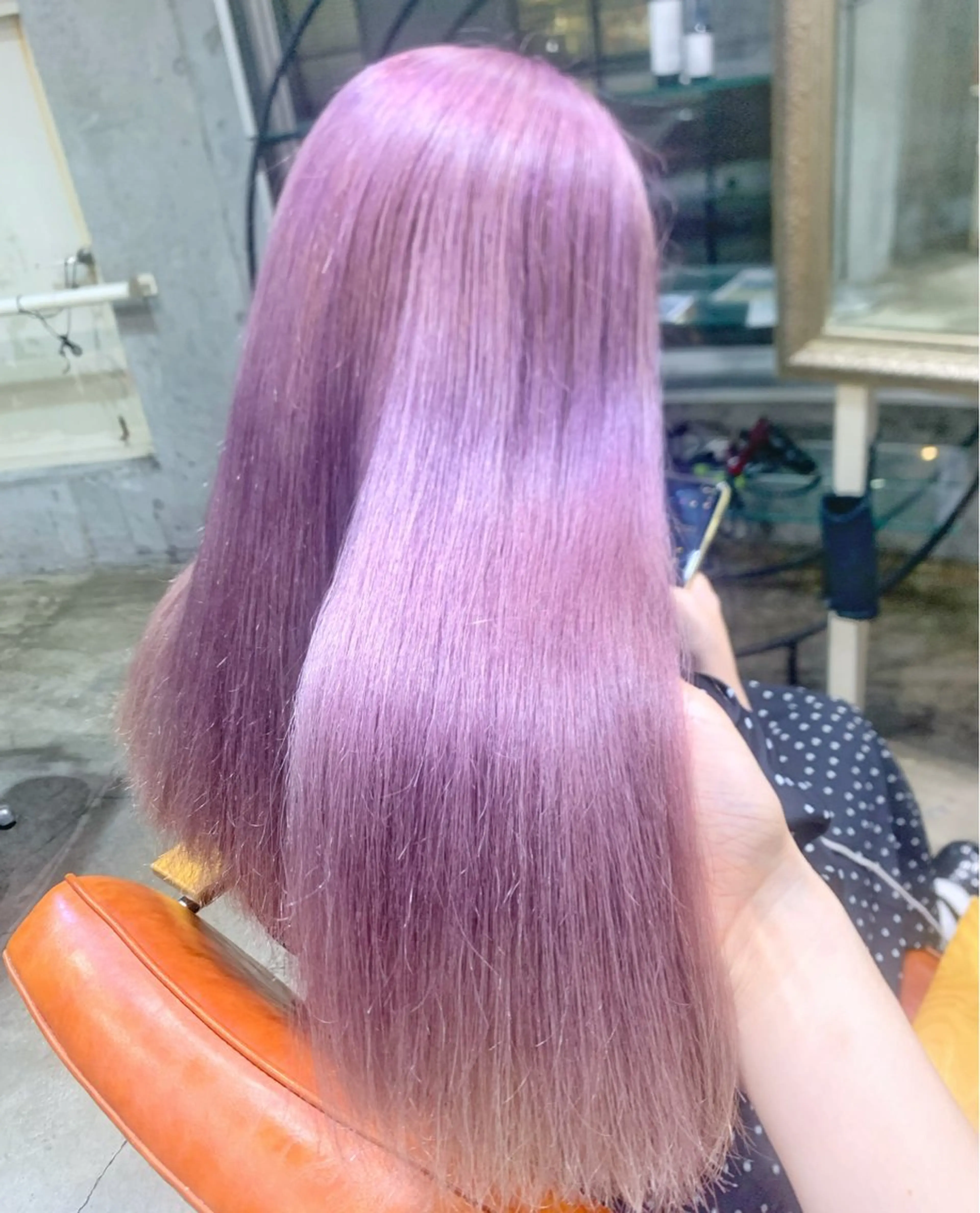 ロング カラー ヘアアレンジ ブリーチ ヘアカラー ピンクカラー🩷 ヘアセットＮＯ.1のヘアスタイル
