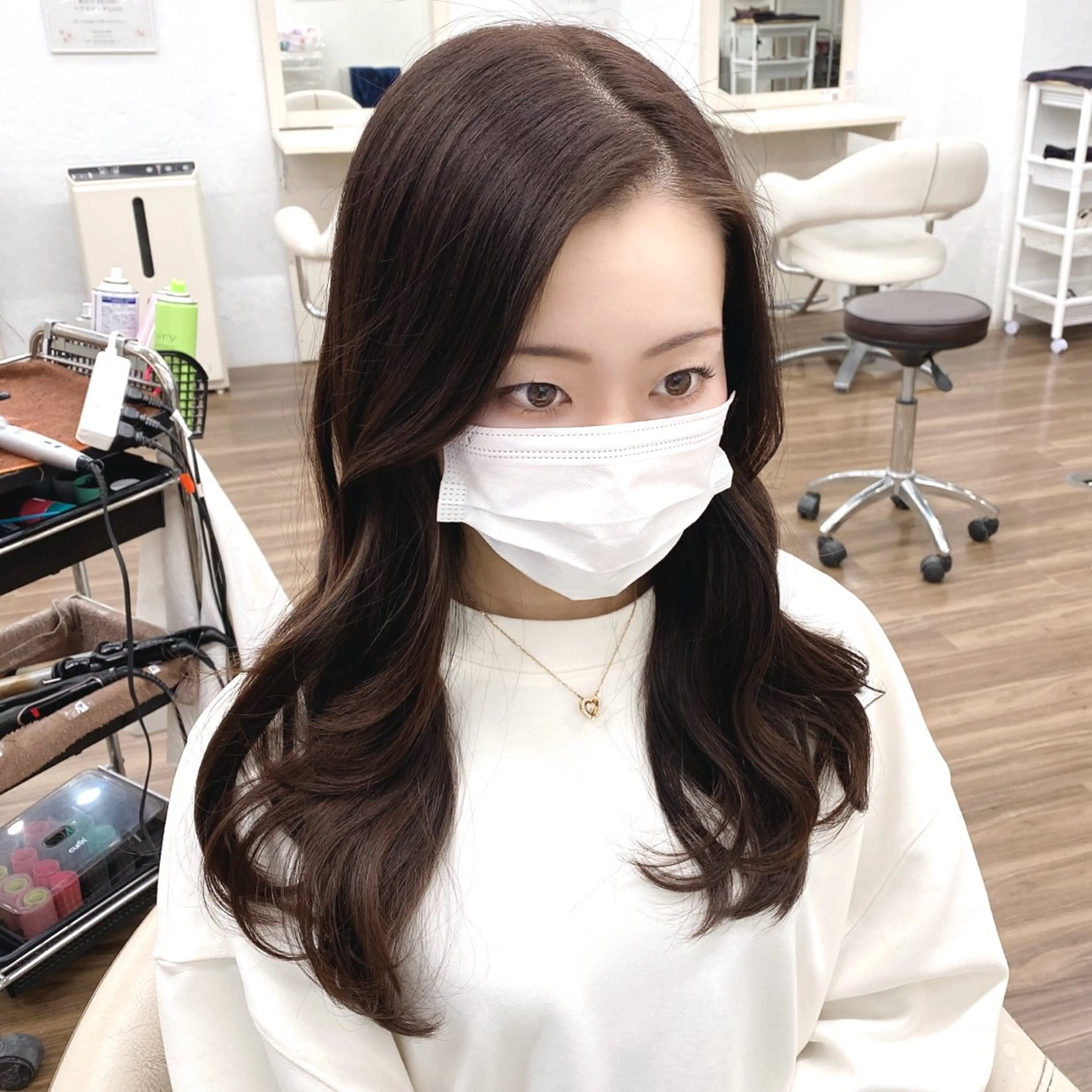ロング ヘアアレンジ くびれヘア 顔周りカット GLOSS♡ ヤマガミコウジのヘアスタイル