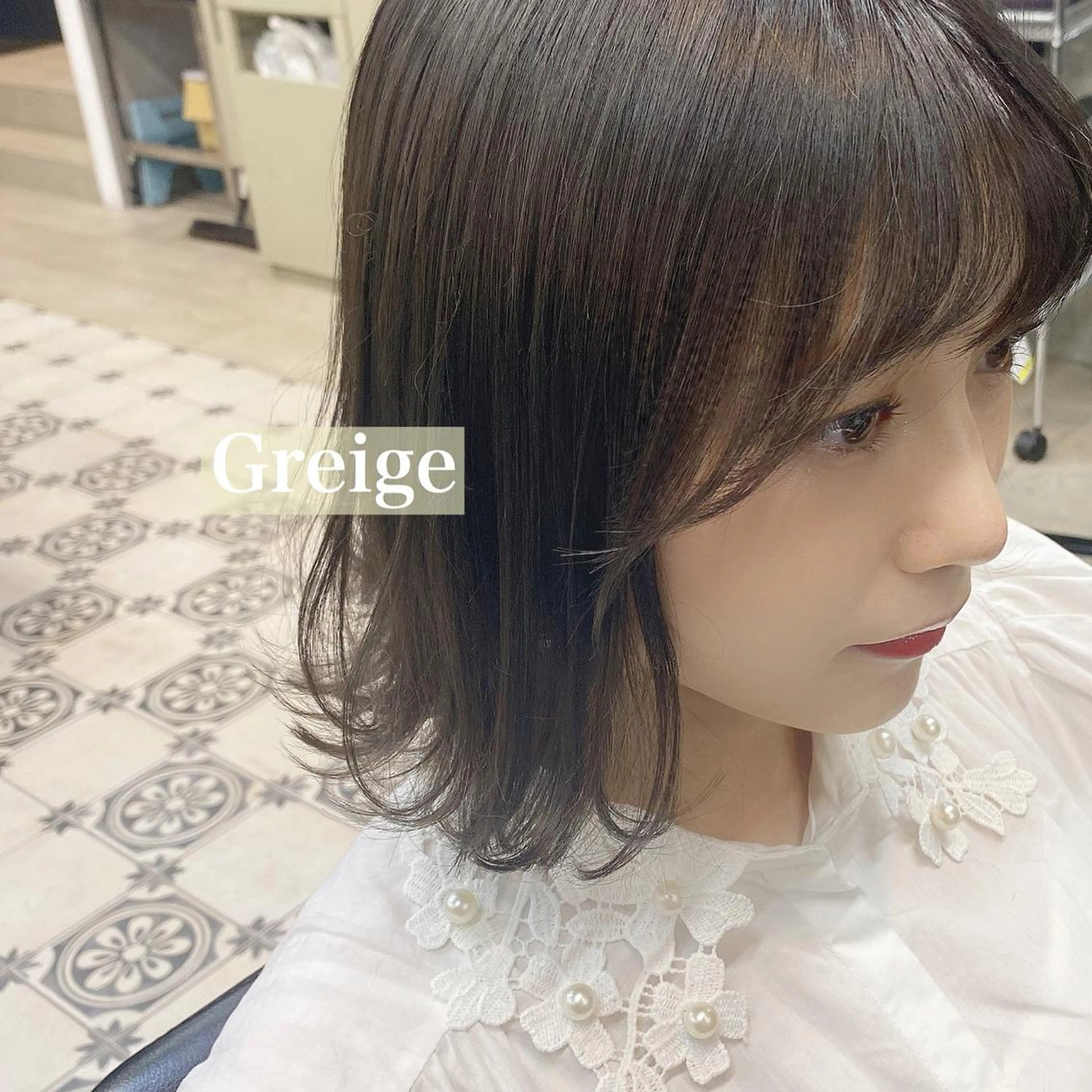 ショート カラー グレージュ 学生 トリートメント カット ヘアカラー トリートメント 韓国ヘア☁️ mitsukiのヘアスタイル