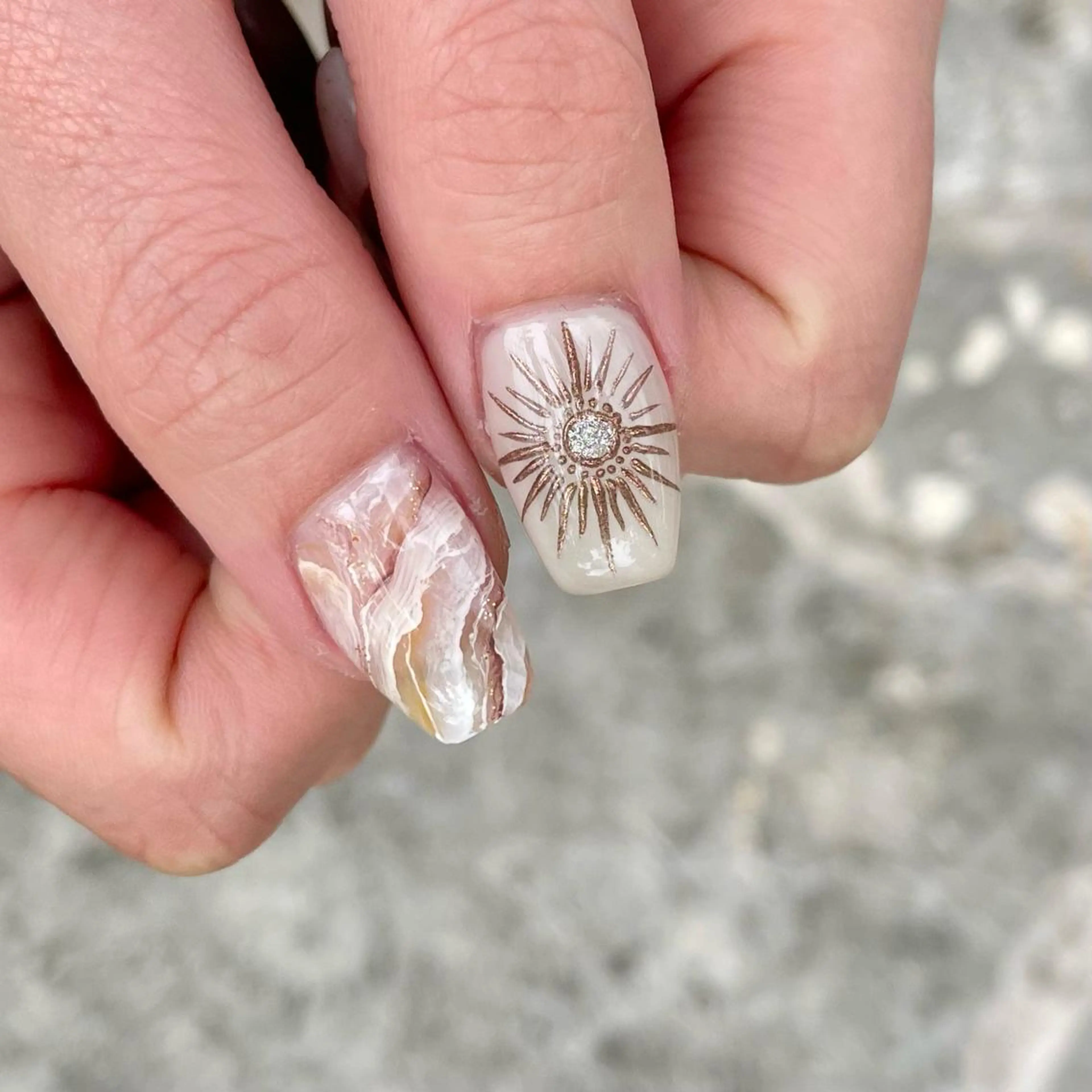 ネイル ハンドネイル Radia bykaonailsのネイルデザイン