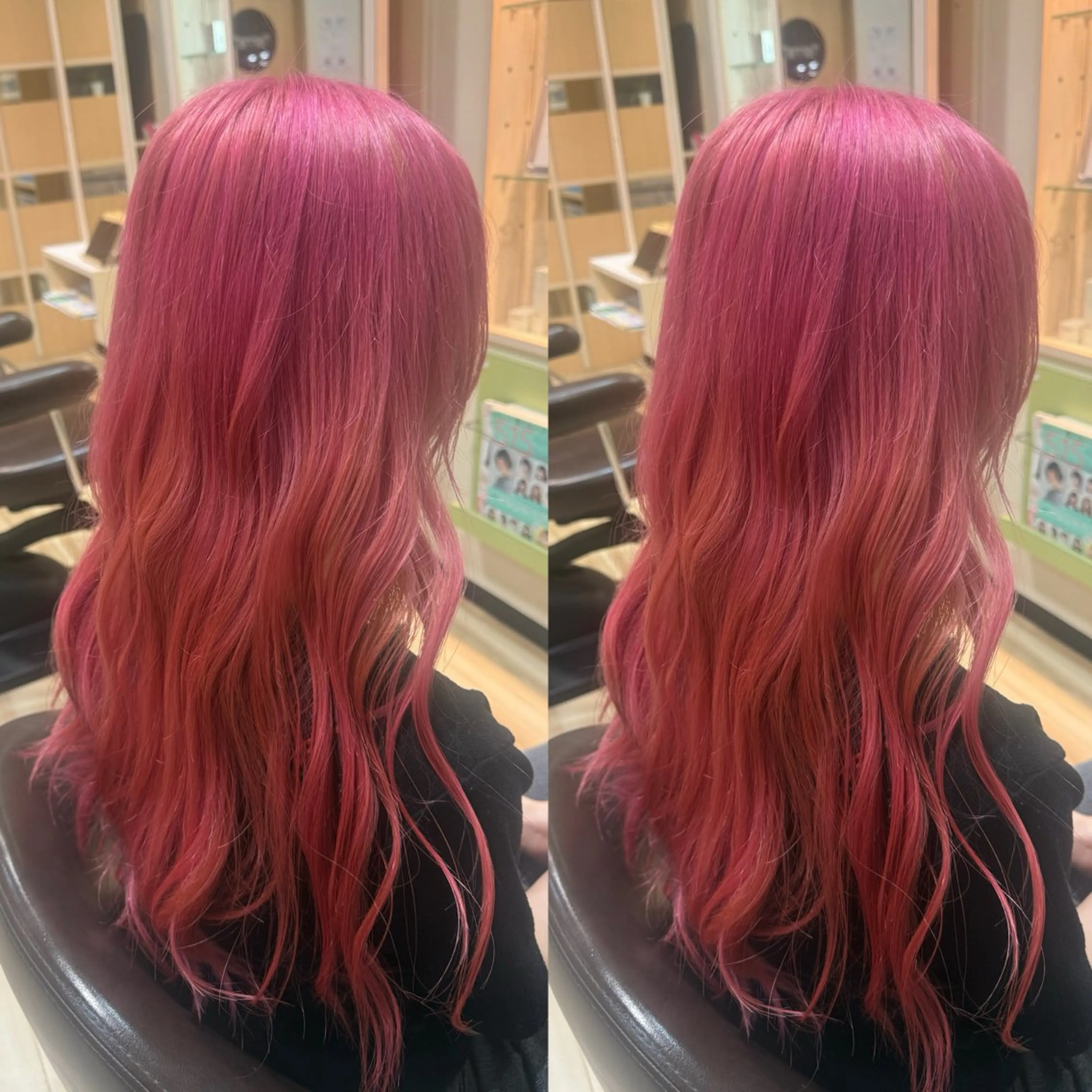 ロング カラー 🌺ハイトーン🌺 矢葺 なぎさ🌺🌺のヘアスタイル