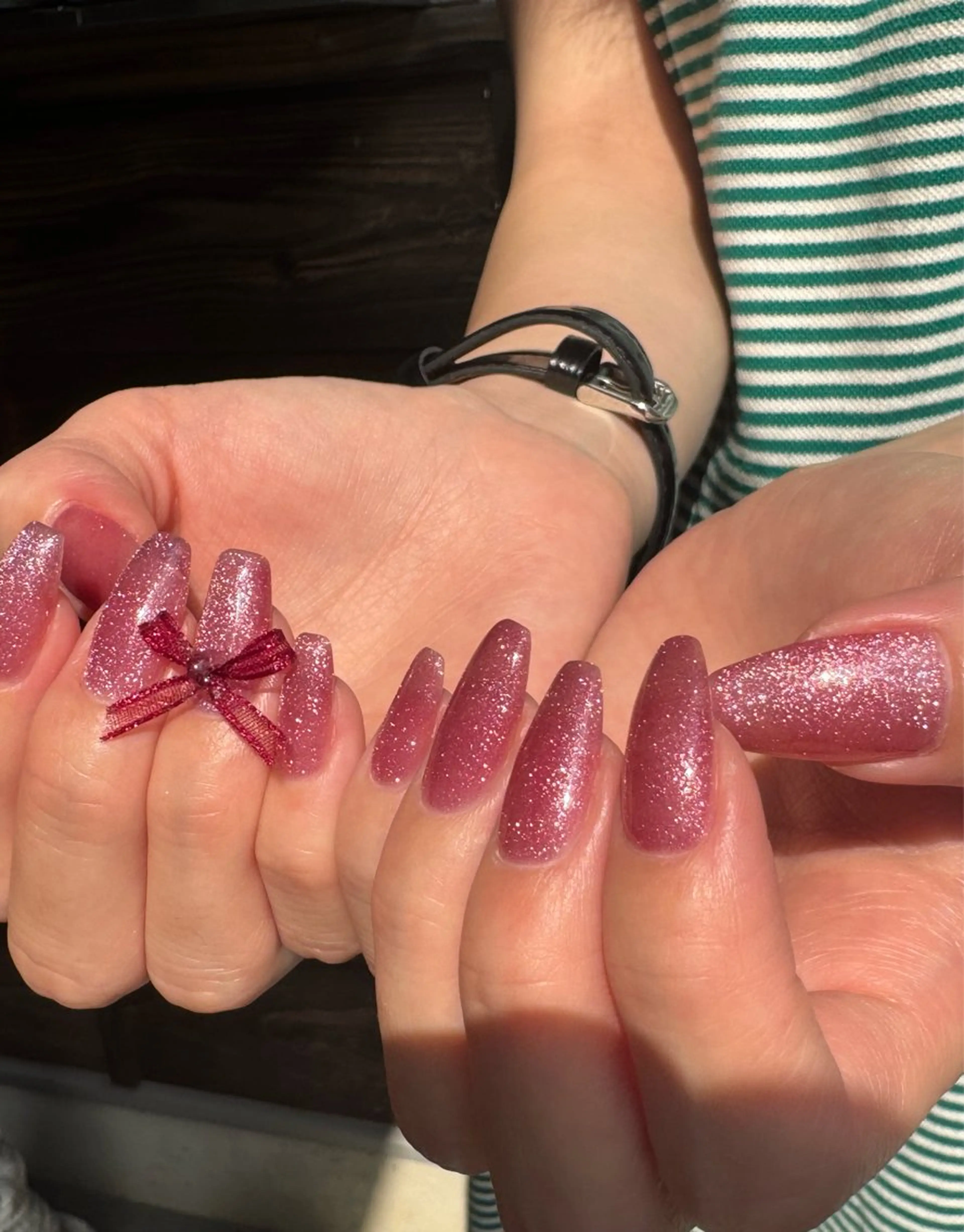 ネイル クリアネイル マグネットネイル 猫の子nail yuiのネイルデザイン