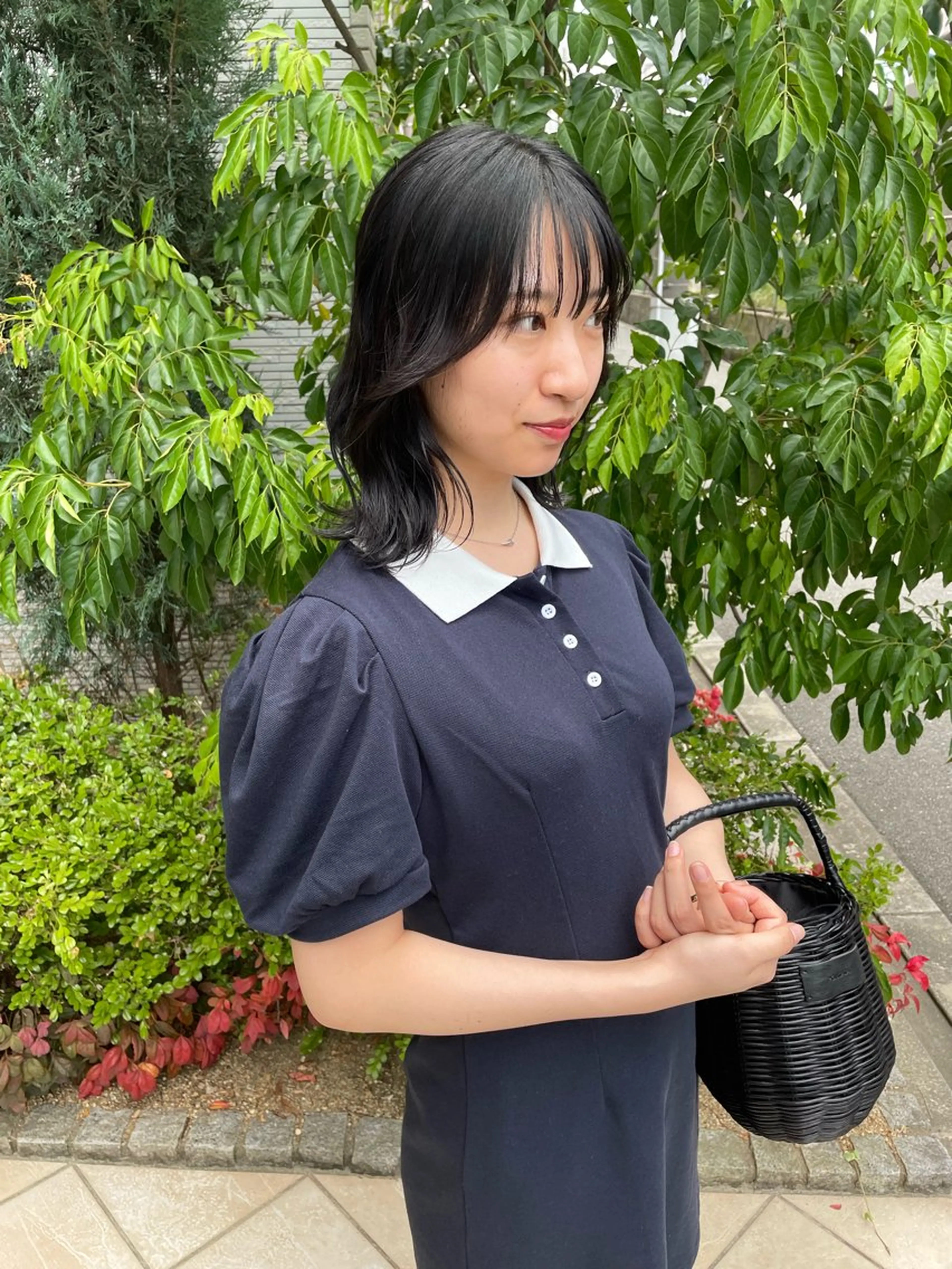 ミディアム くびれヘア 亀川蓮 Agu hairのヘアスタイル