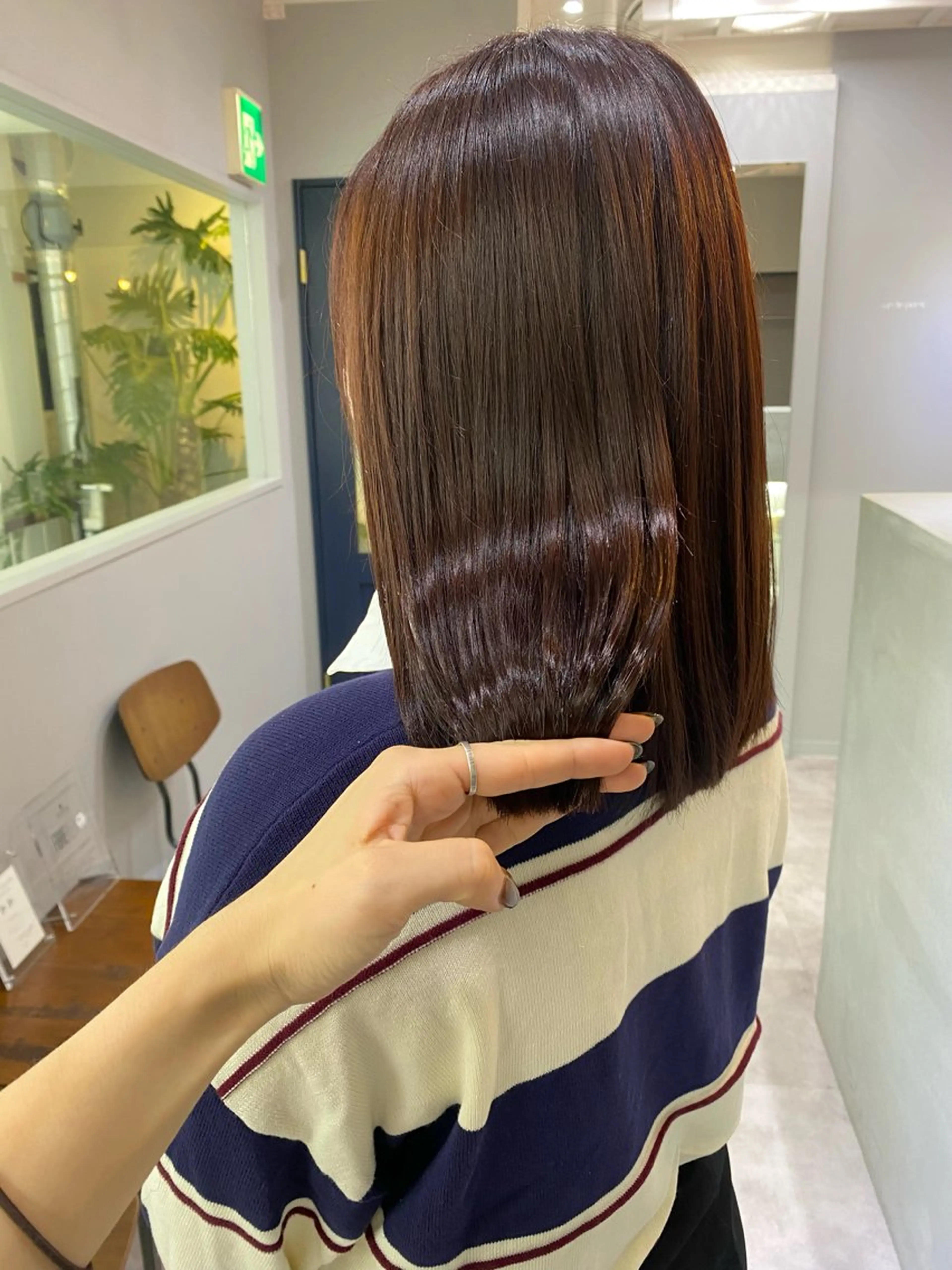 ミディアム カラー トリートメント ヘアカラー トリートメント きよはらちさき🍑 柔らかカラー🌱🫧のヘアスタイル