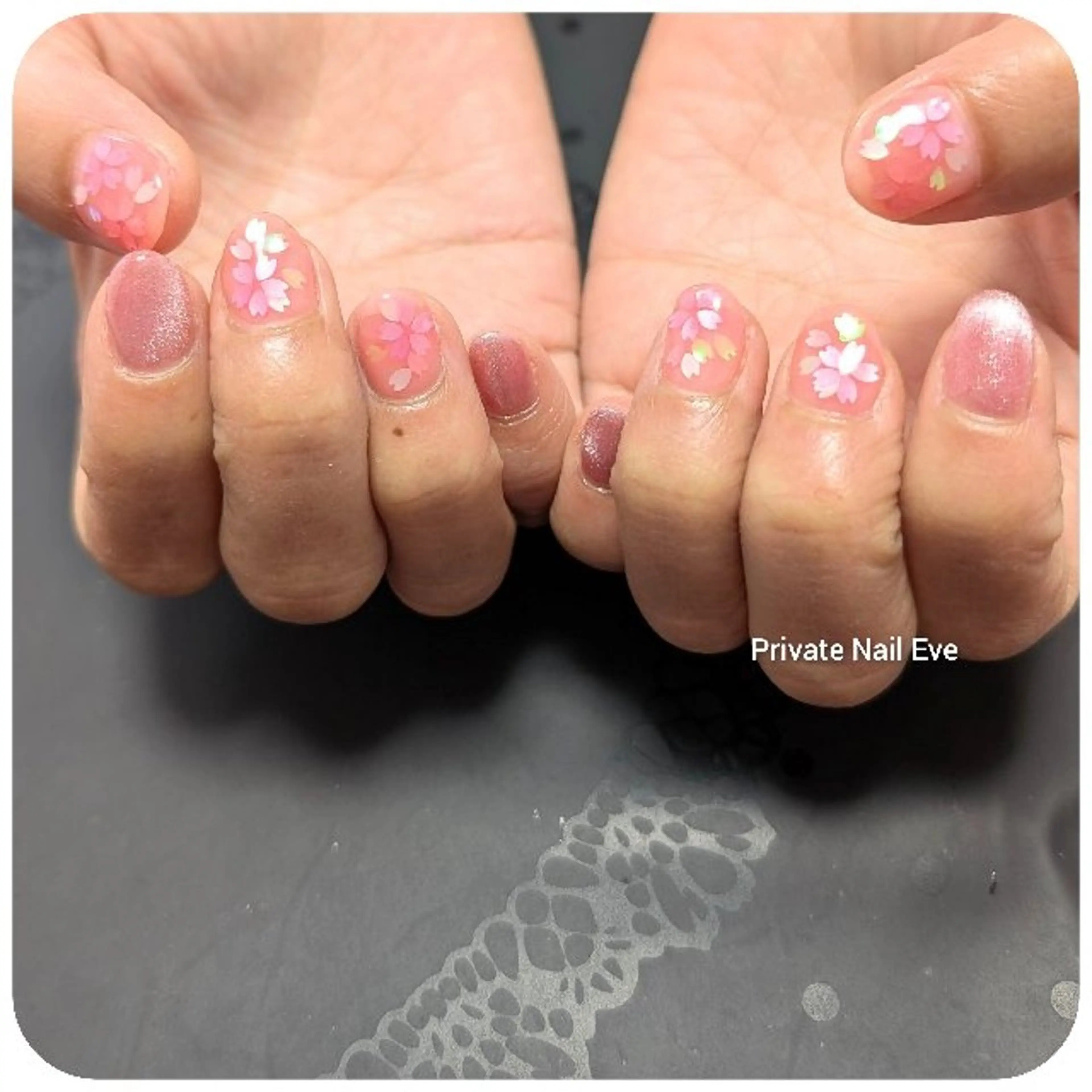 ネイル 桜ネイル 春ネイル ハンドネイル ネイル junkoのネイルデザイン