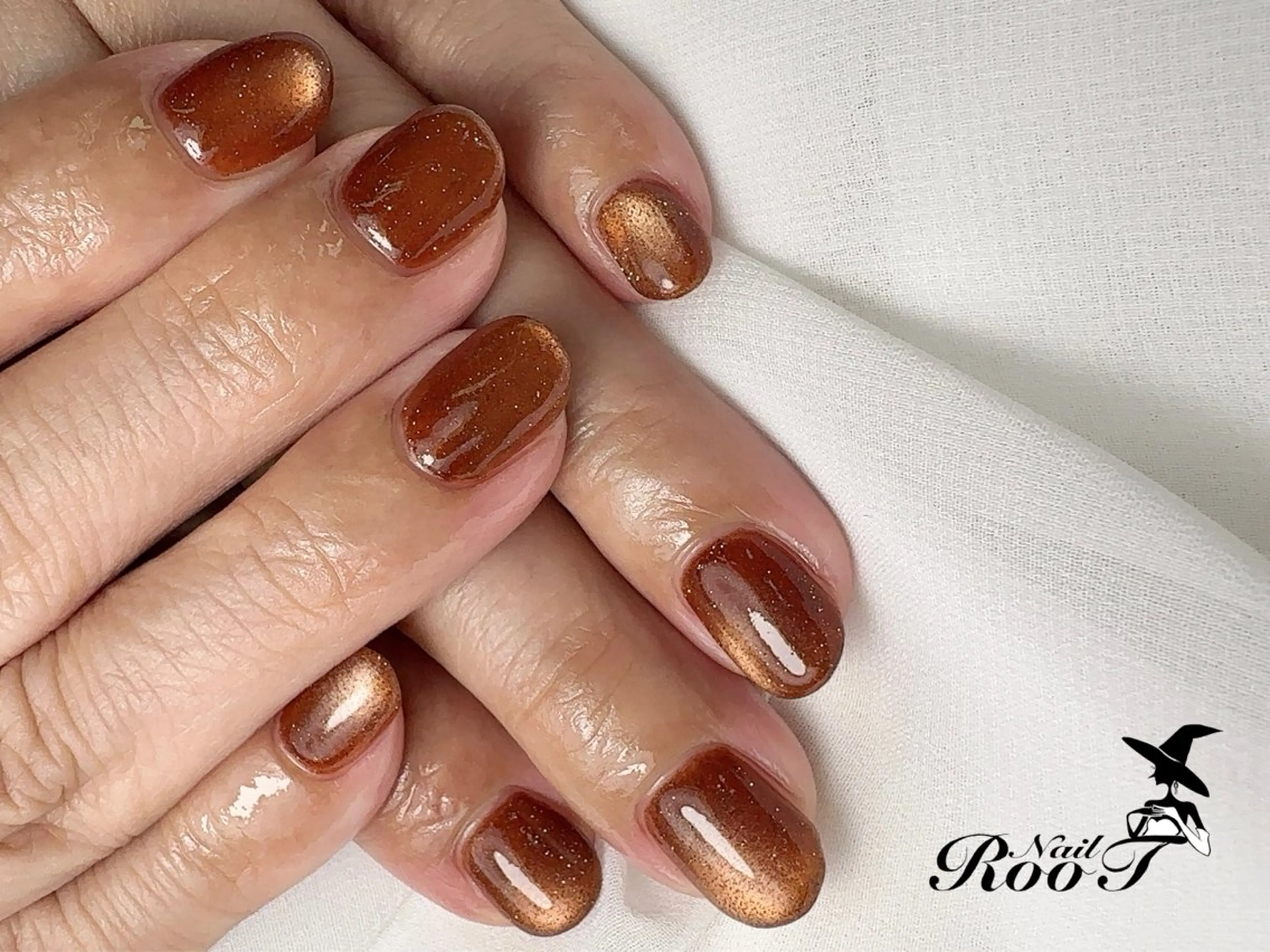 ネイル フラッシュネイル ワンカラーネイル ハンドネイル RooT Nailのネイルデザイン