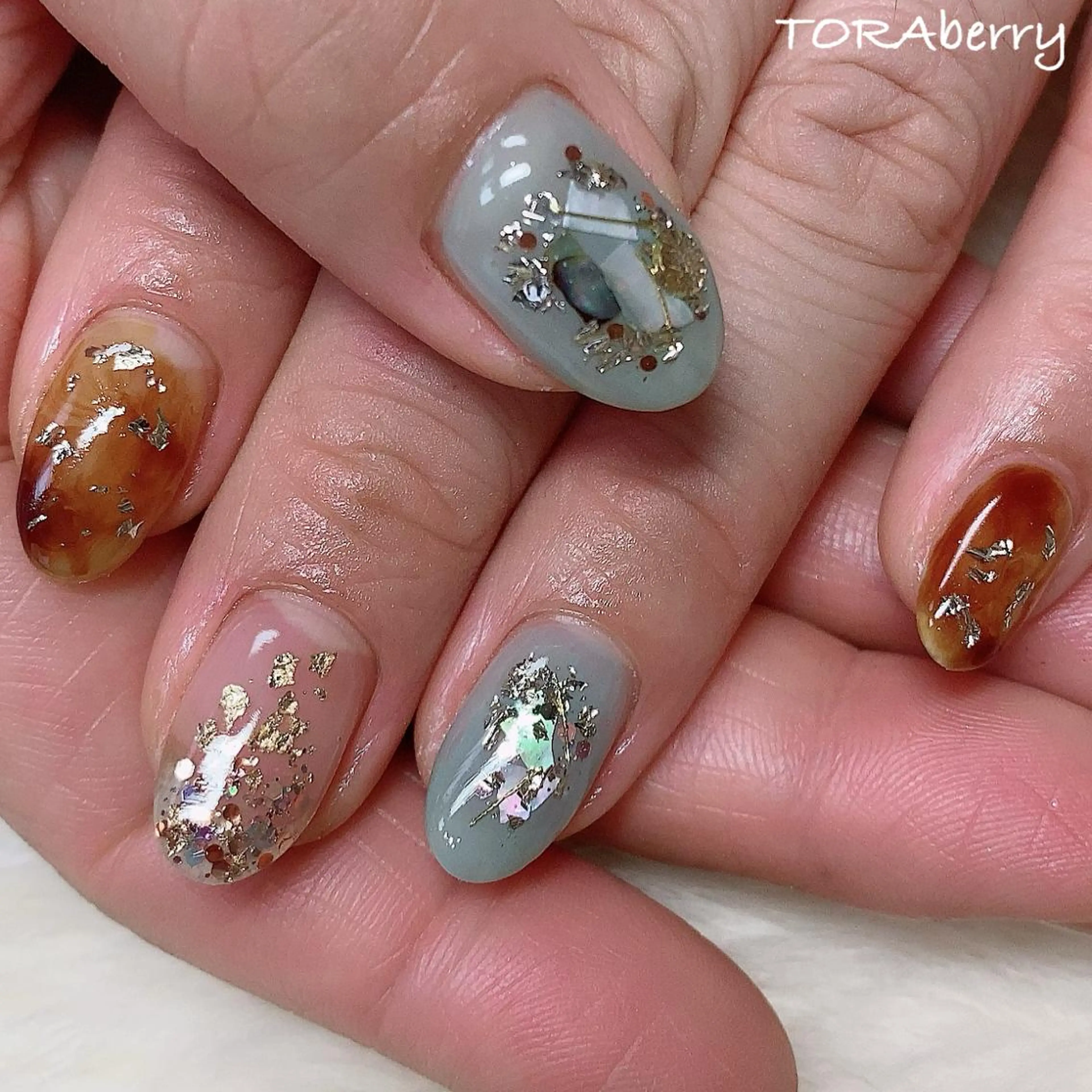 ネイル ニュアンスネイル ハンドネイル ネイリスト なつみのネイルデザイン