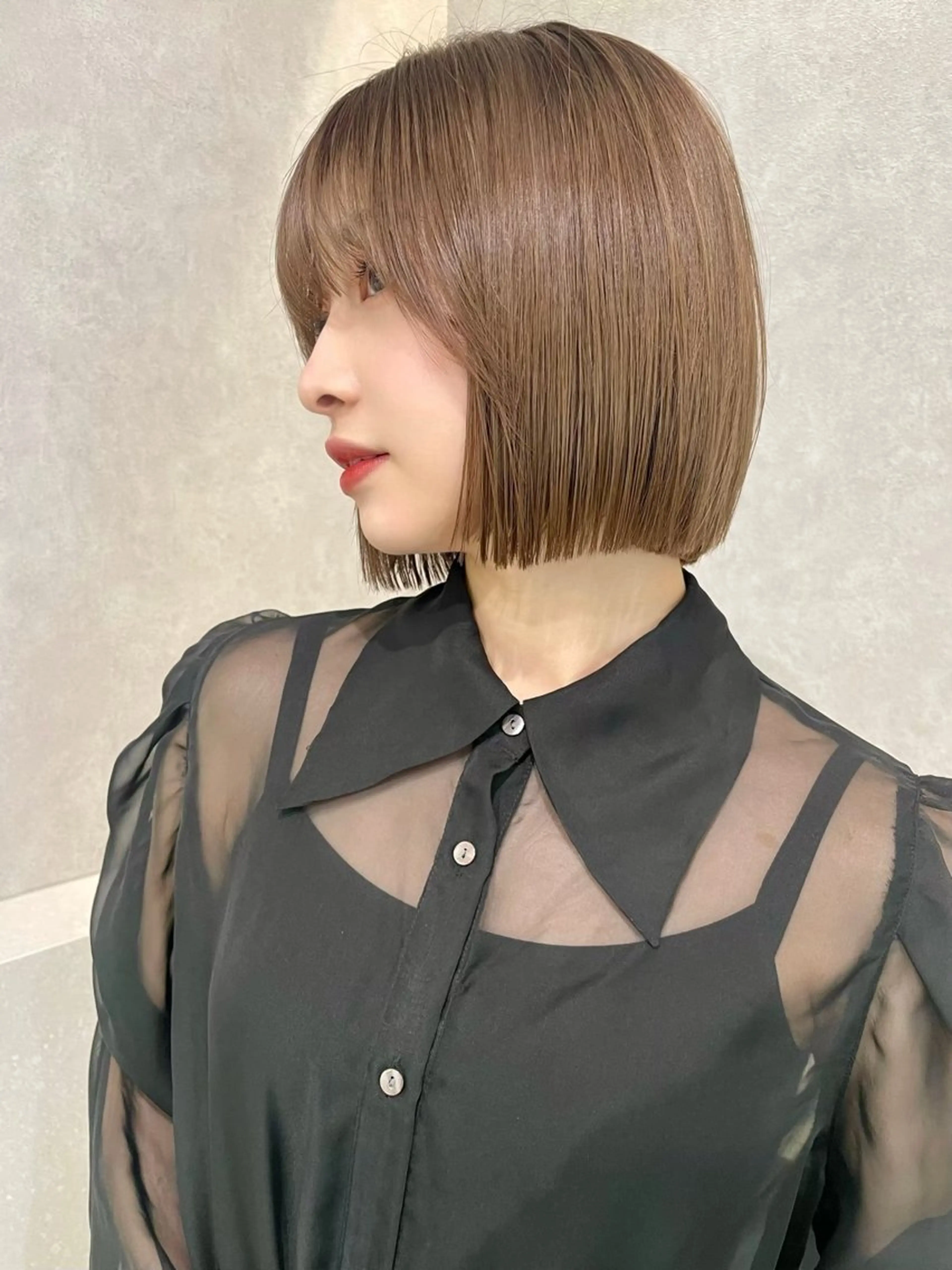 ショート カラー ヘアアレンジ ヘアカラー 🫧透けカラー🫧 乃愛のヘアスタイル