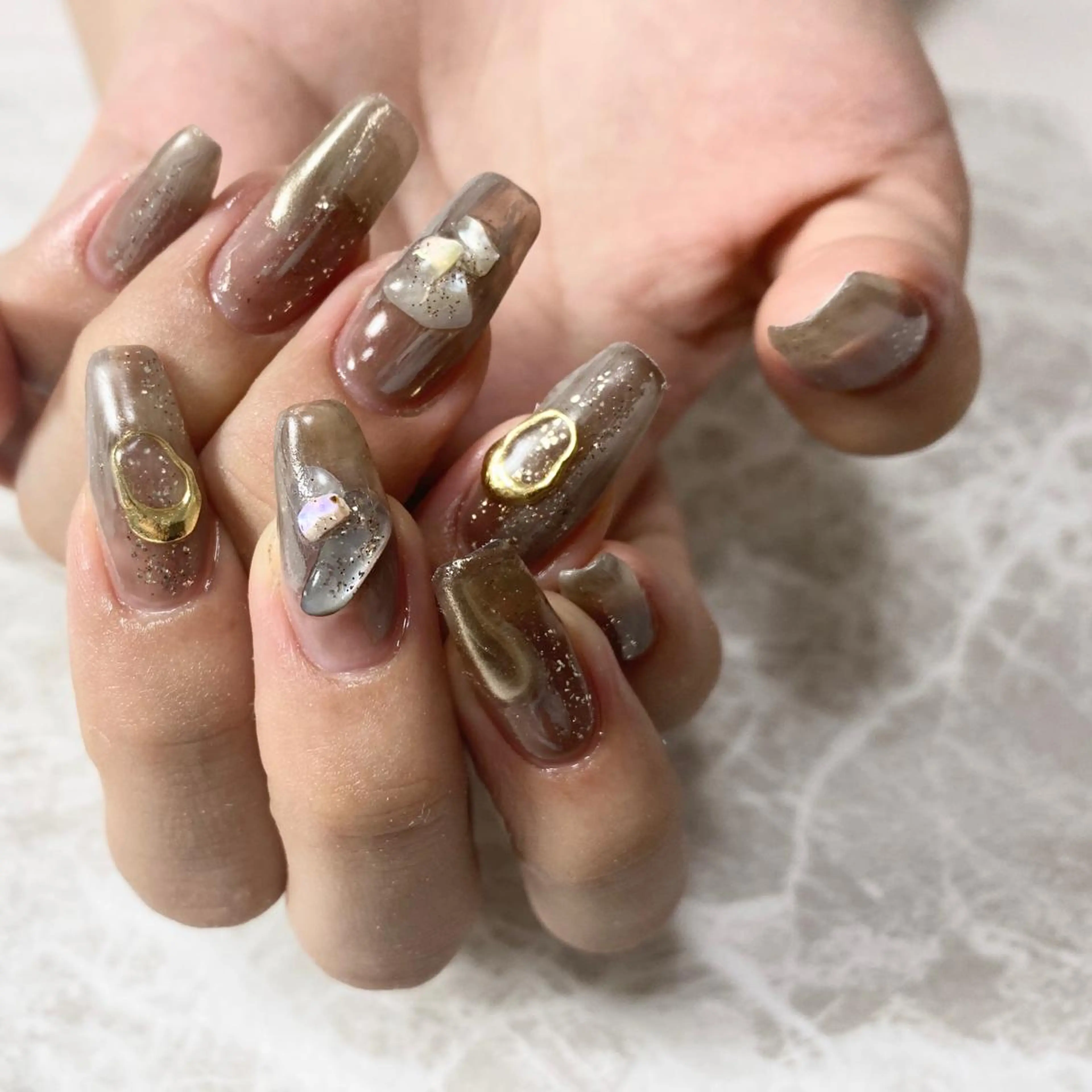 ネイル Ray. /綺麗目ニュアンスのネイルデザイン