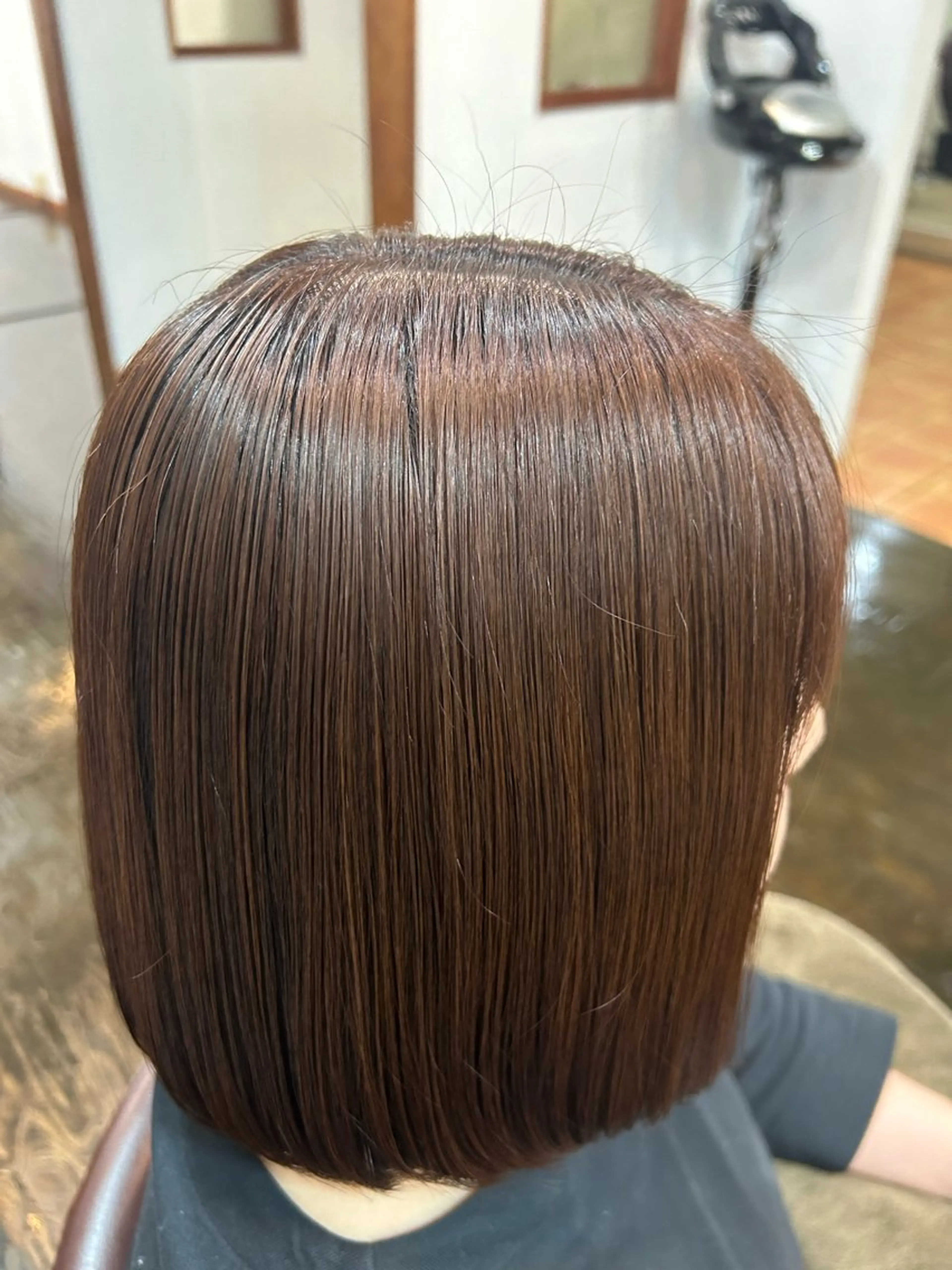 ミディアム カラー ブラウンカラー オレンジ オレンジブラウン 康本 将輝のヘアスタイル