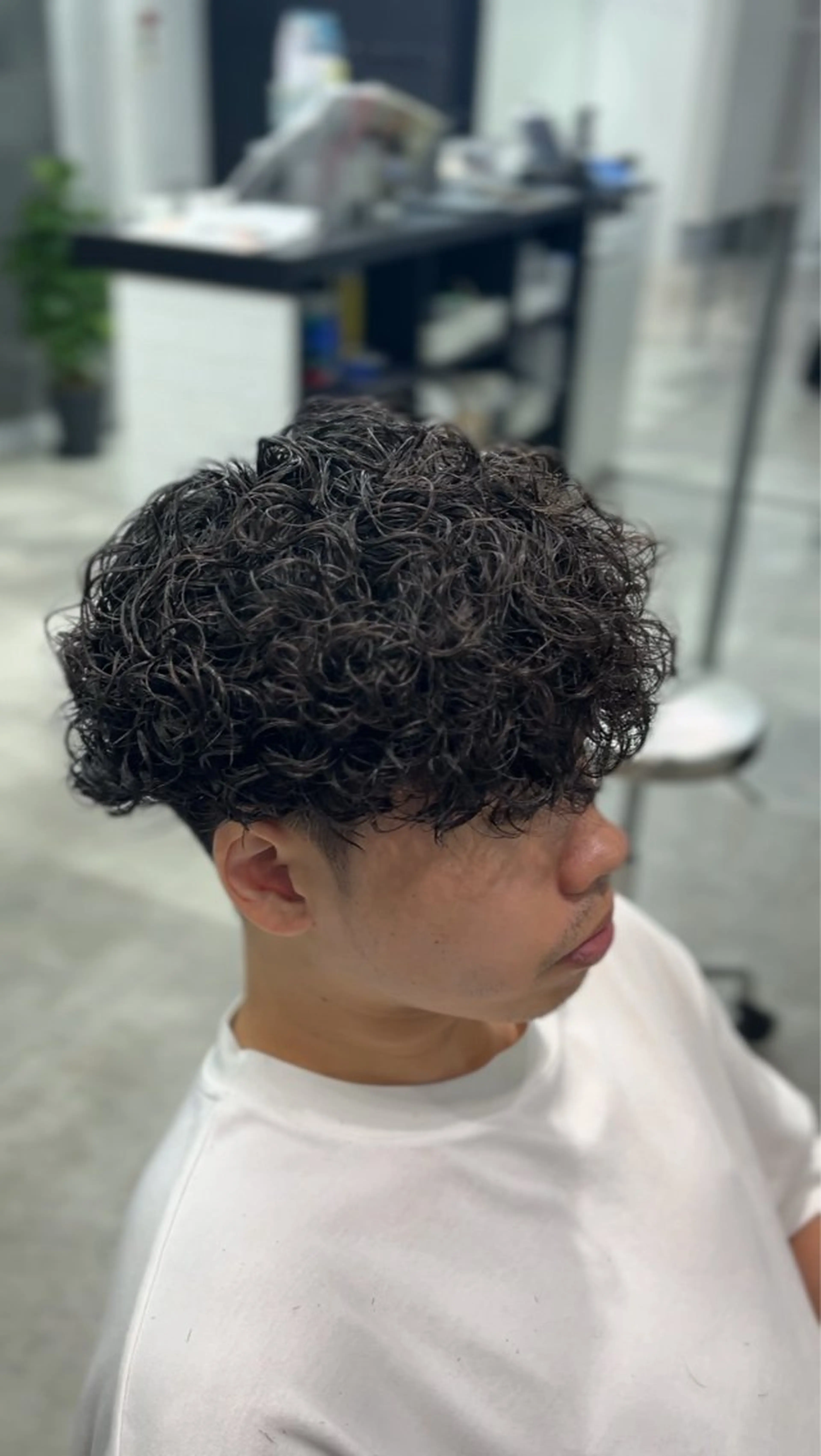 パーマ メンズ カット パーマ ØVARL　Jingumae所属・原宿/メンズパーマ/ 山﨑星音のヘアスタイル