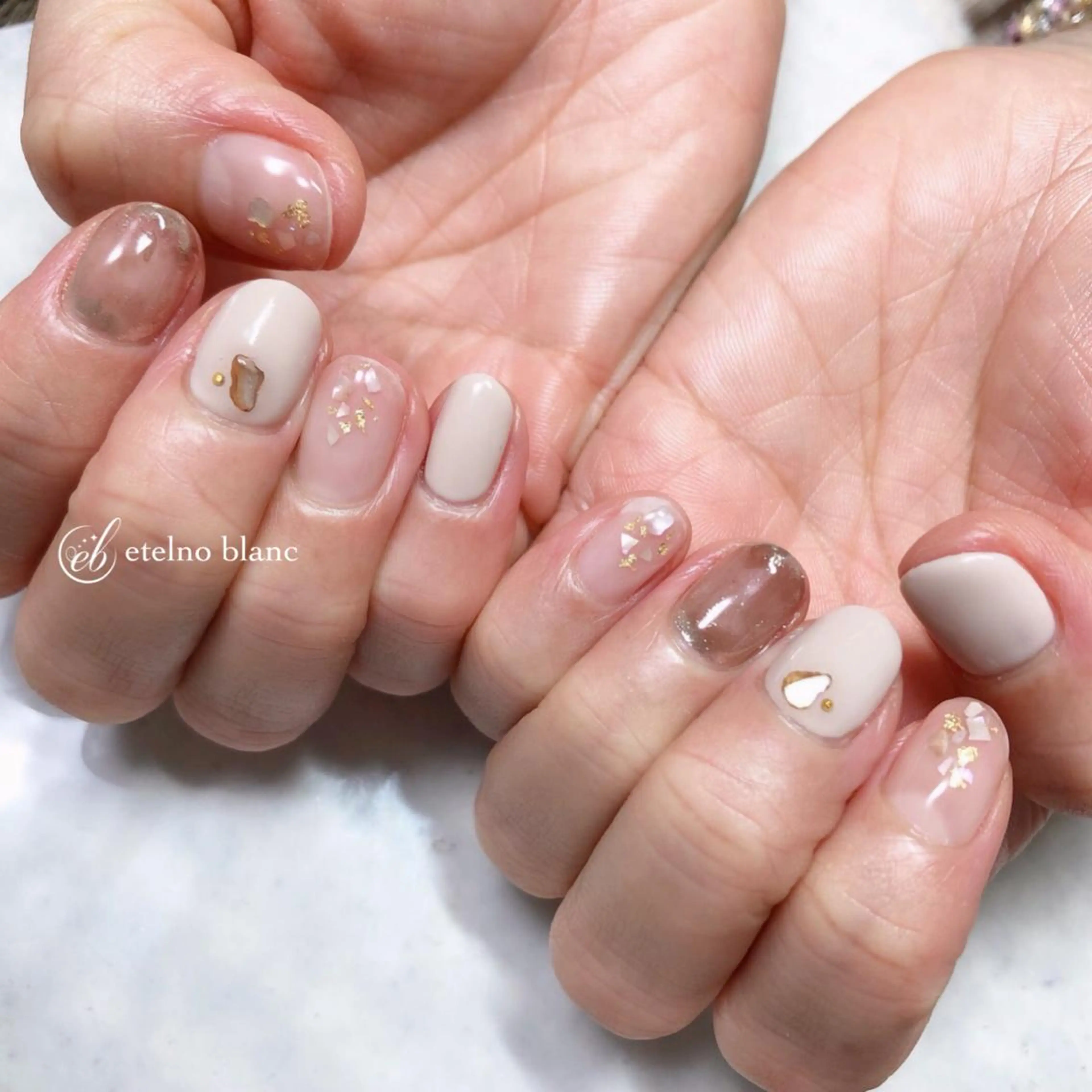 ネイル etelno blanc中目黒のネイルデザイン