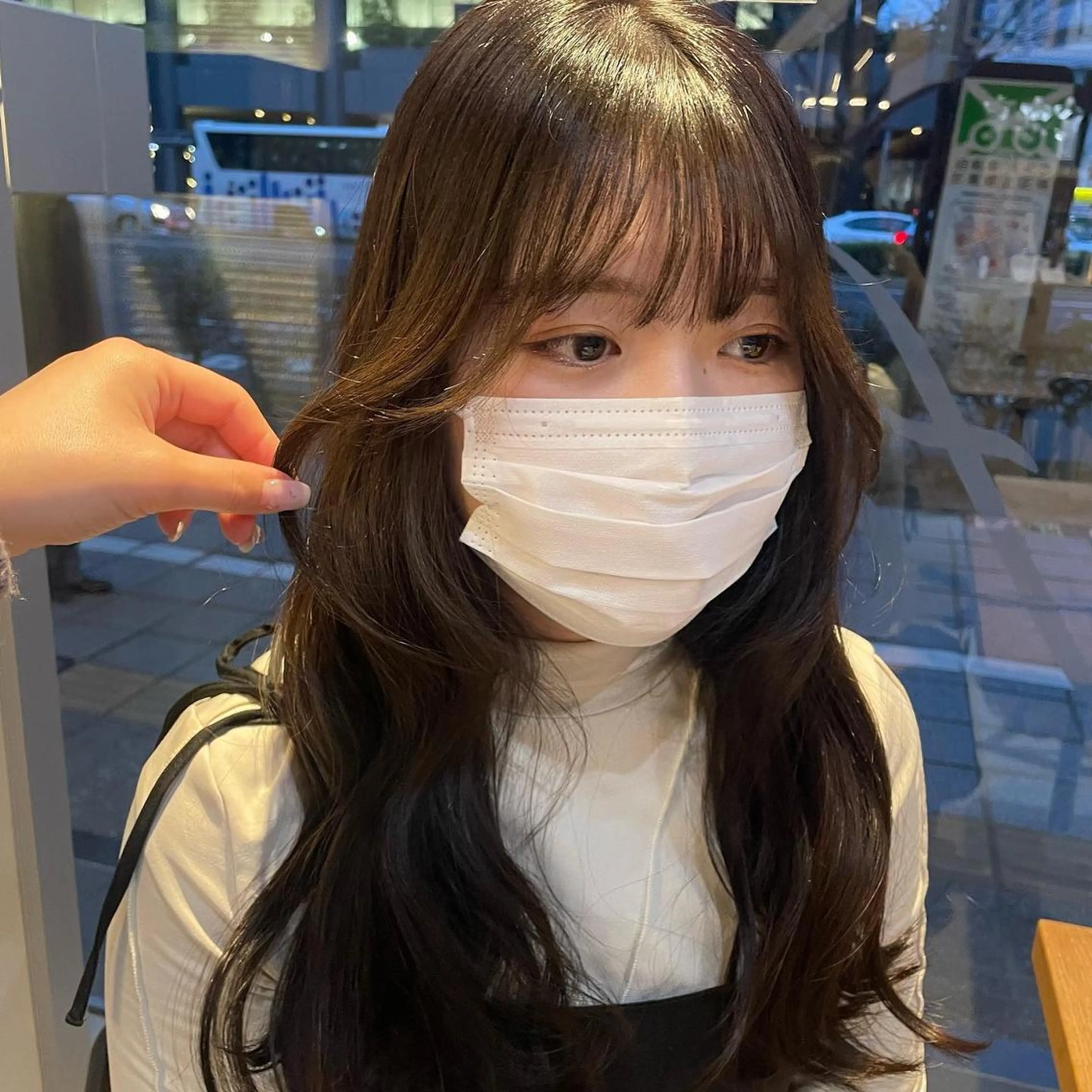 カラー ヘアアレンジ ブリーチ 透明感カラー ブリーチなしカラー 𝙢𝙞𝙮𝙪🎀 girly hairのヘアスタイル