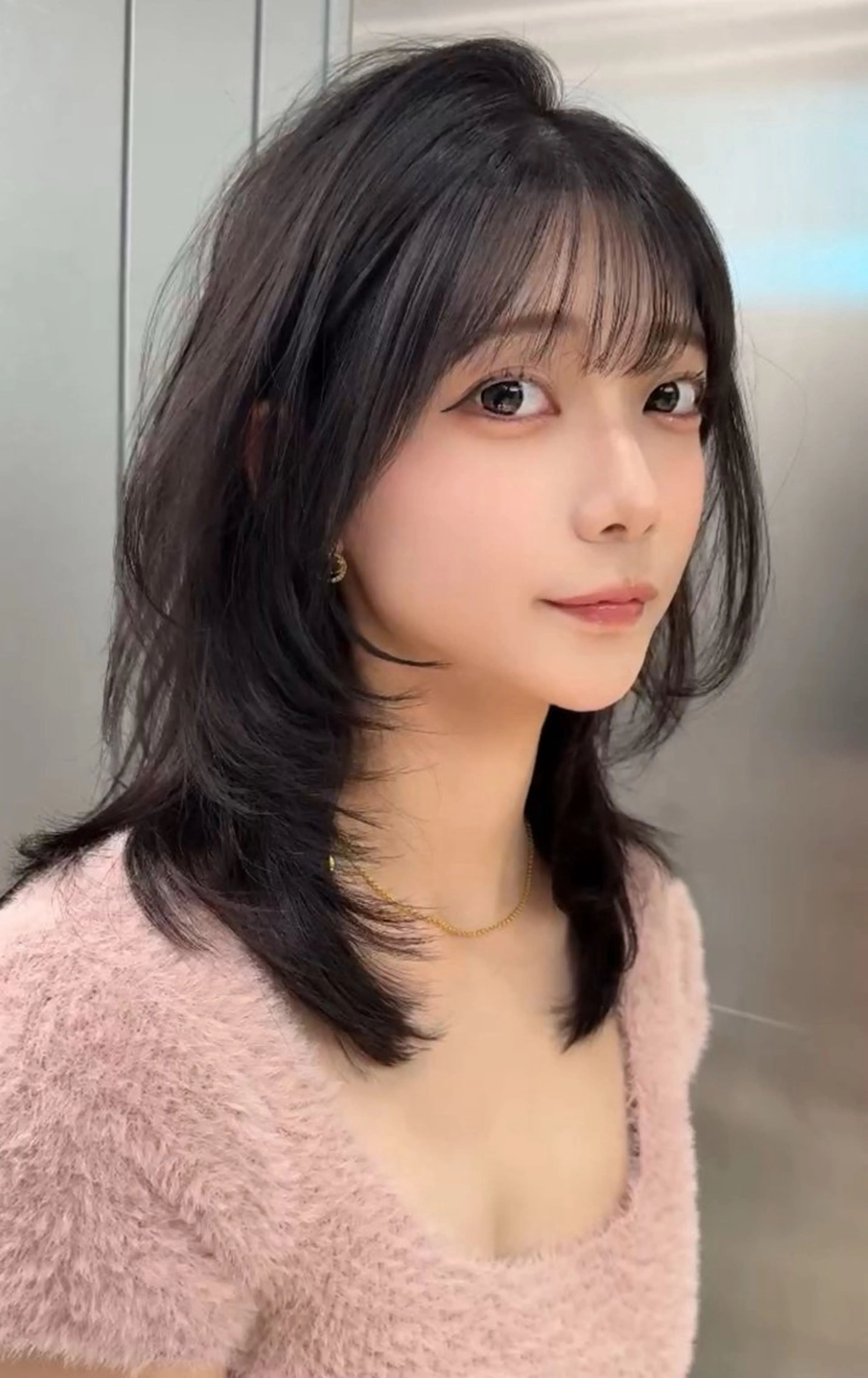 ミディアム カラー カット ヘアカラー トリートメント Lond mare レイヤーカット/韓国のヘアスタイル