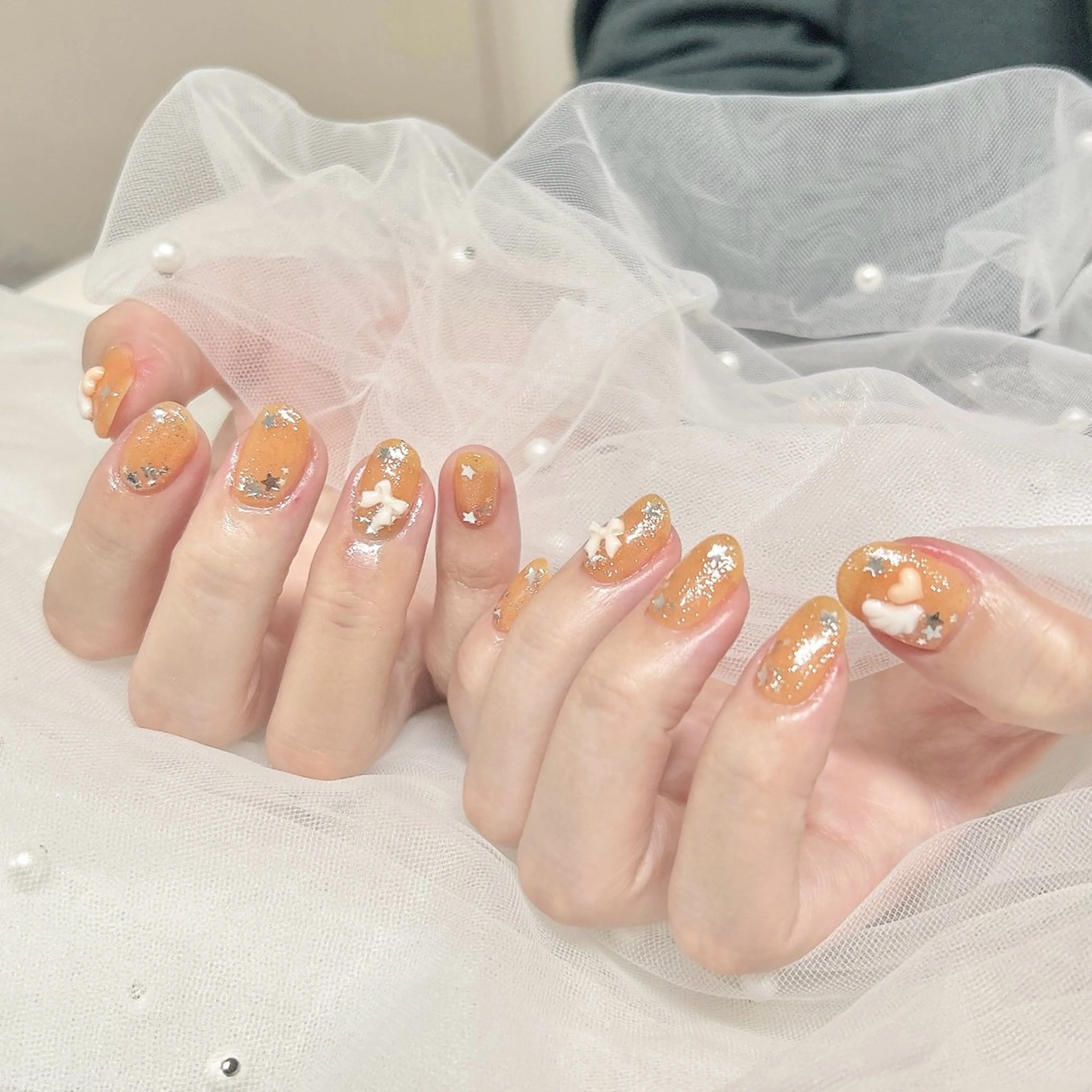 ネイル ハンドネイル 【malunail】 駐車場工事で使用不可のネイルデザイン