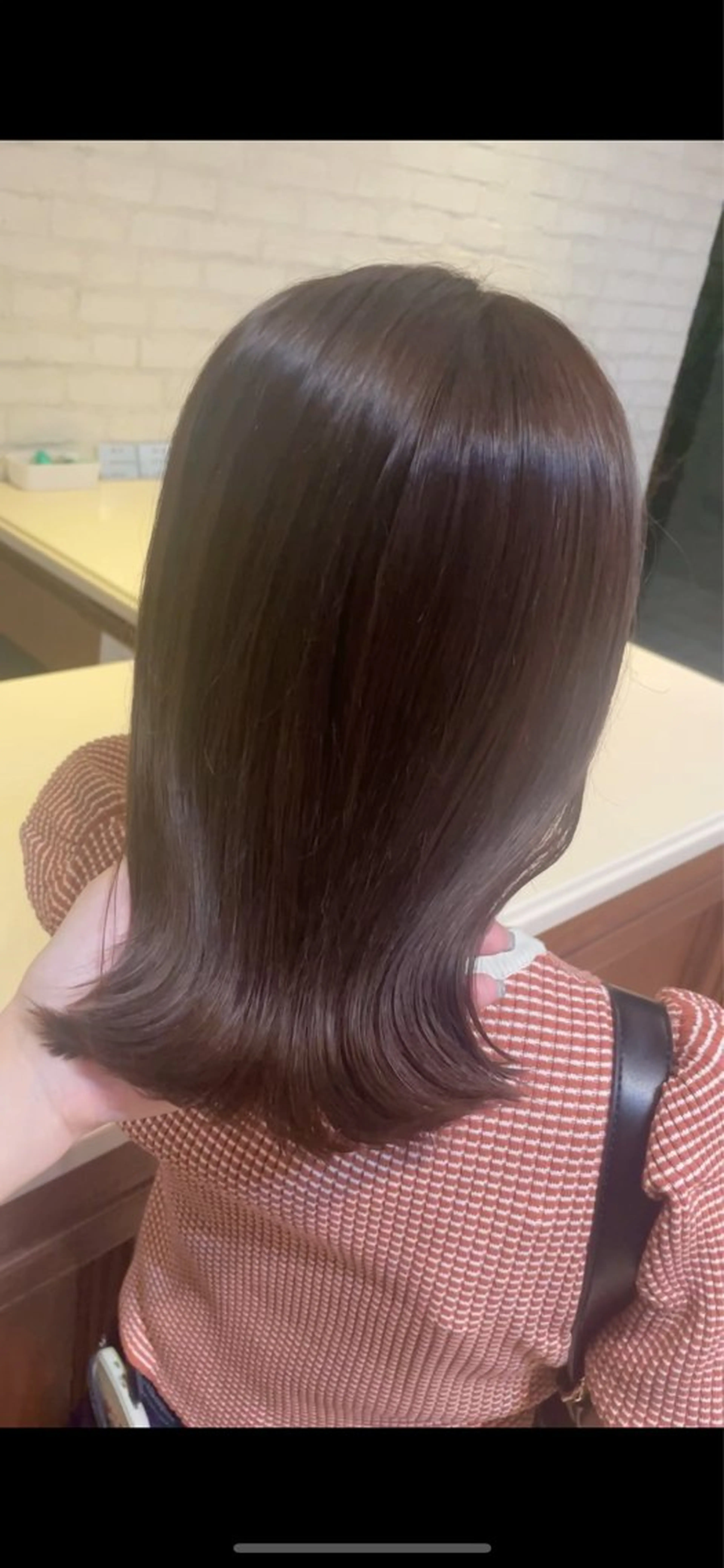 ミディアム カラー ブラウンカラー ラベンダーカラー ラベンダーブラウン ボブ カット ヘアカラー トリートメント BEBE所属・ご新規様限定 透明感カラーKANAのヘアスタイル