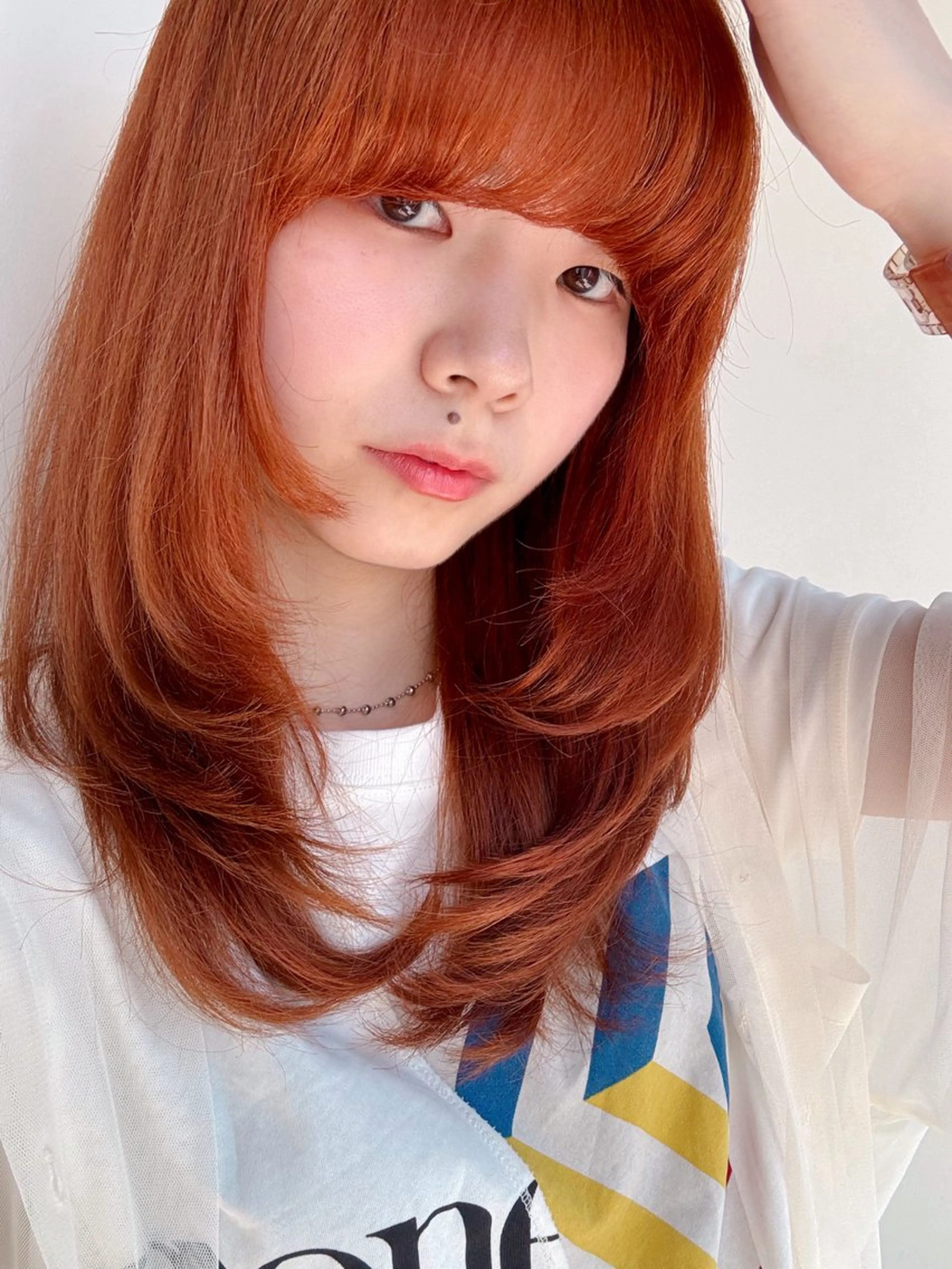 ロング レイヤーカット ロング はじめてパーマ/ 親しみやすさ/さくらのヘアスタイル
