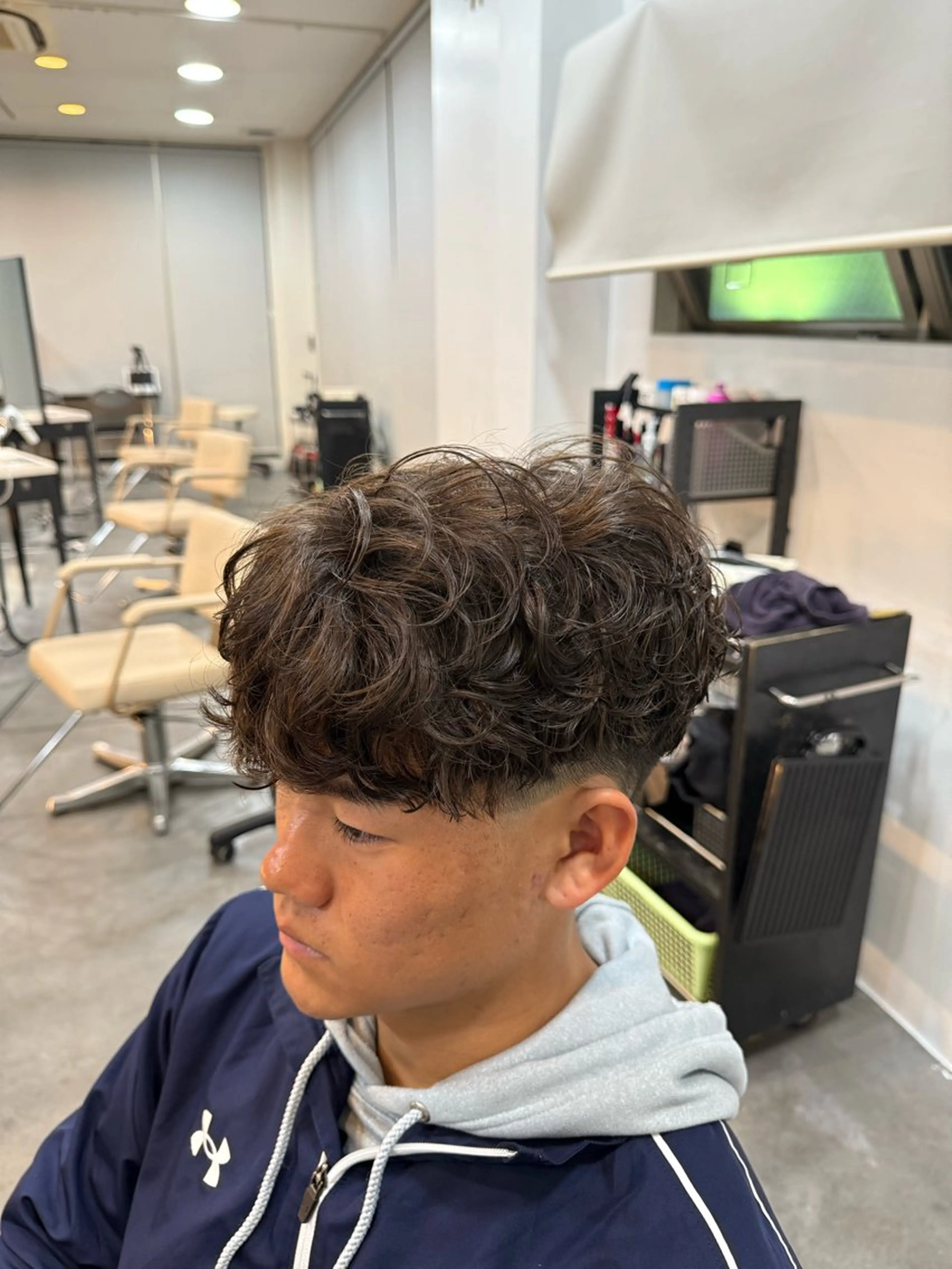 パーマ メンズ スペインカール カット パーマ Men's BIRTH by happiness 梅田中崎町店所属・RISA/大阪 /メンズ専門美容師のヘアスタイル