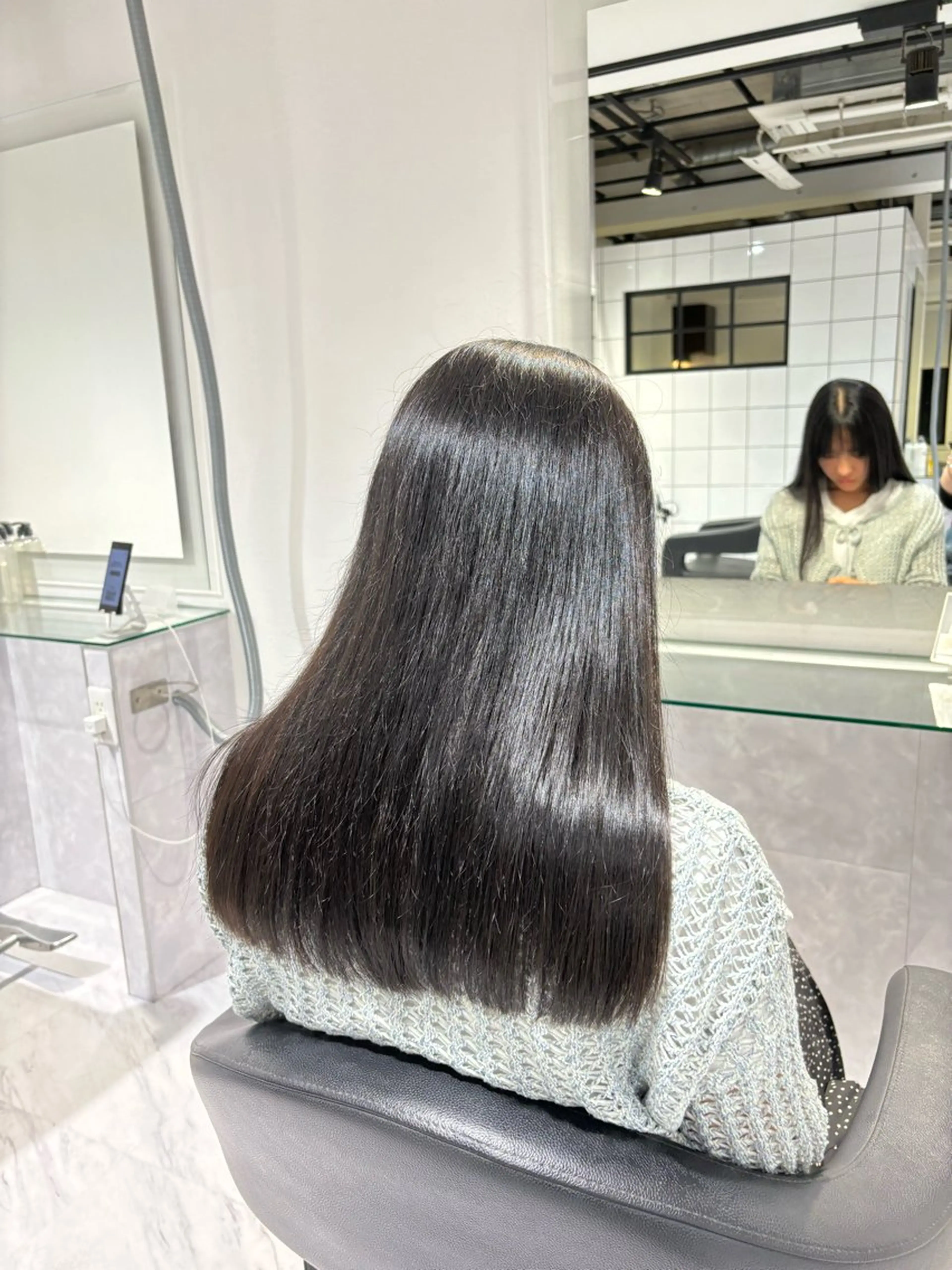ロング カラー カット ヘアカラー トリートメント ヘッドスパ ヘアセット 表参道♡暗髪^ྀི 艶カラー♡アユミのヘアスタイル