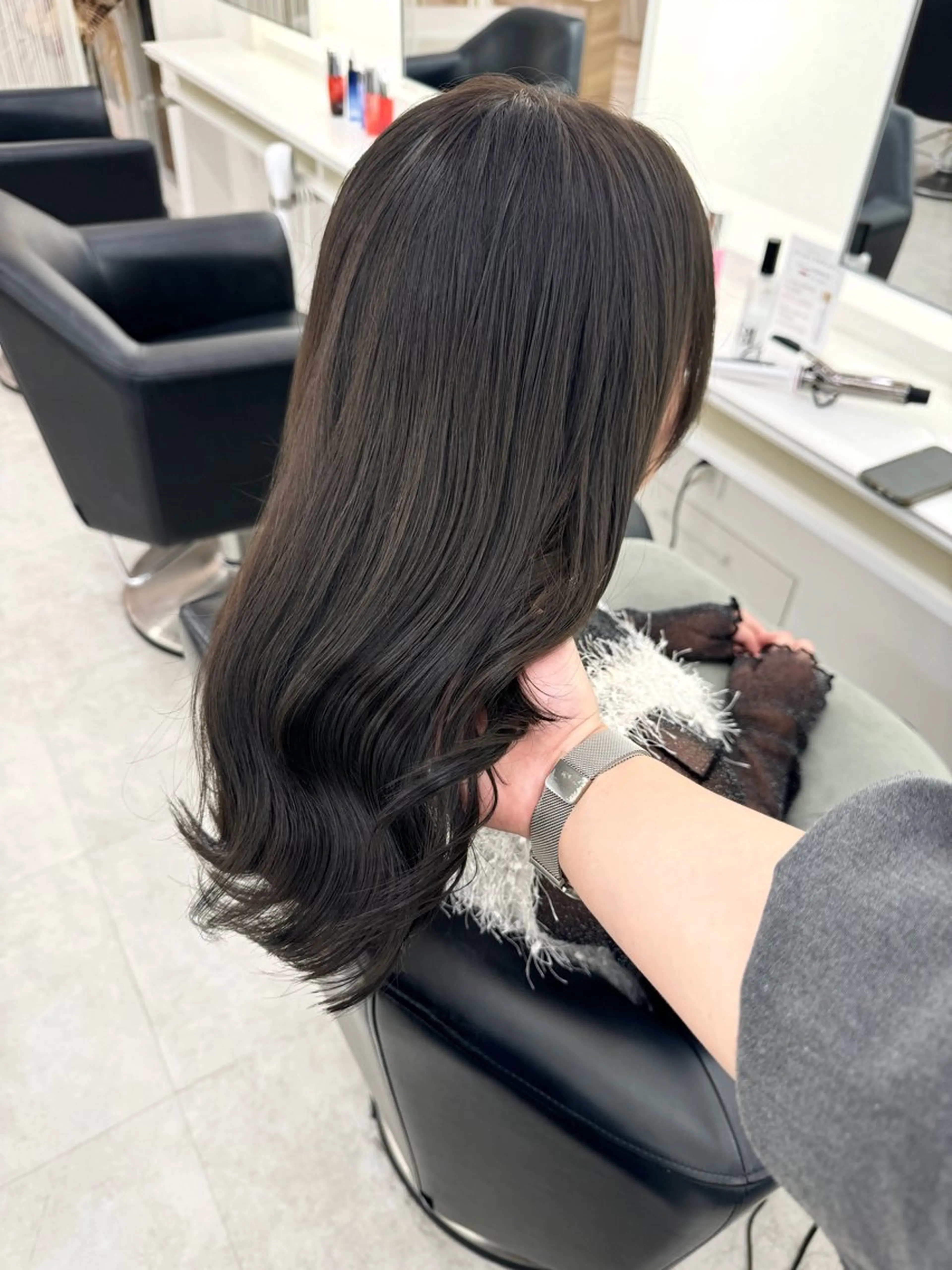 ロング カラー カット ヘアカラー ♡ParveMix 花房 菜乃♡のヘアスタイル